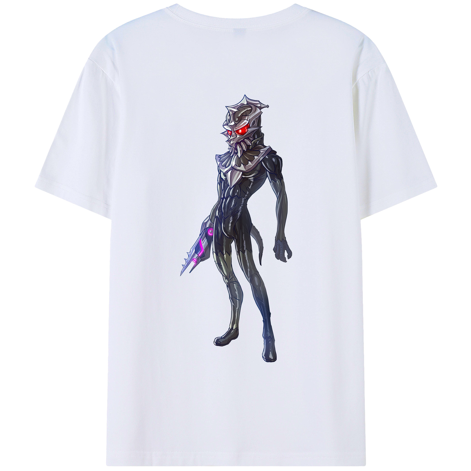 （画像用） ウルトラマン Ultraman 綿100％ メンズ半袖Tシャツ（バックプリント） 通気性
