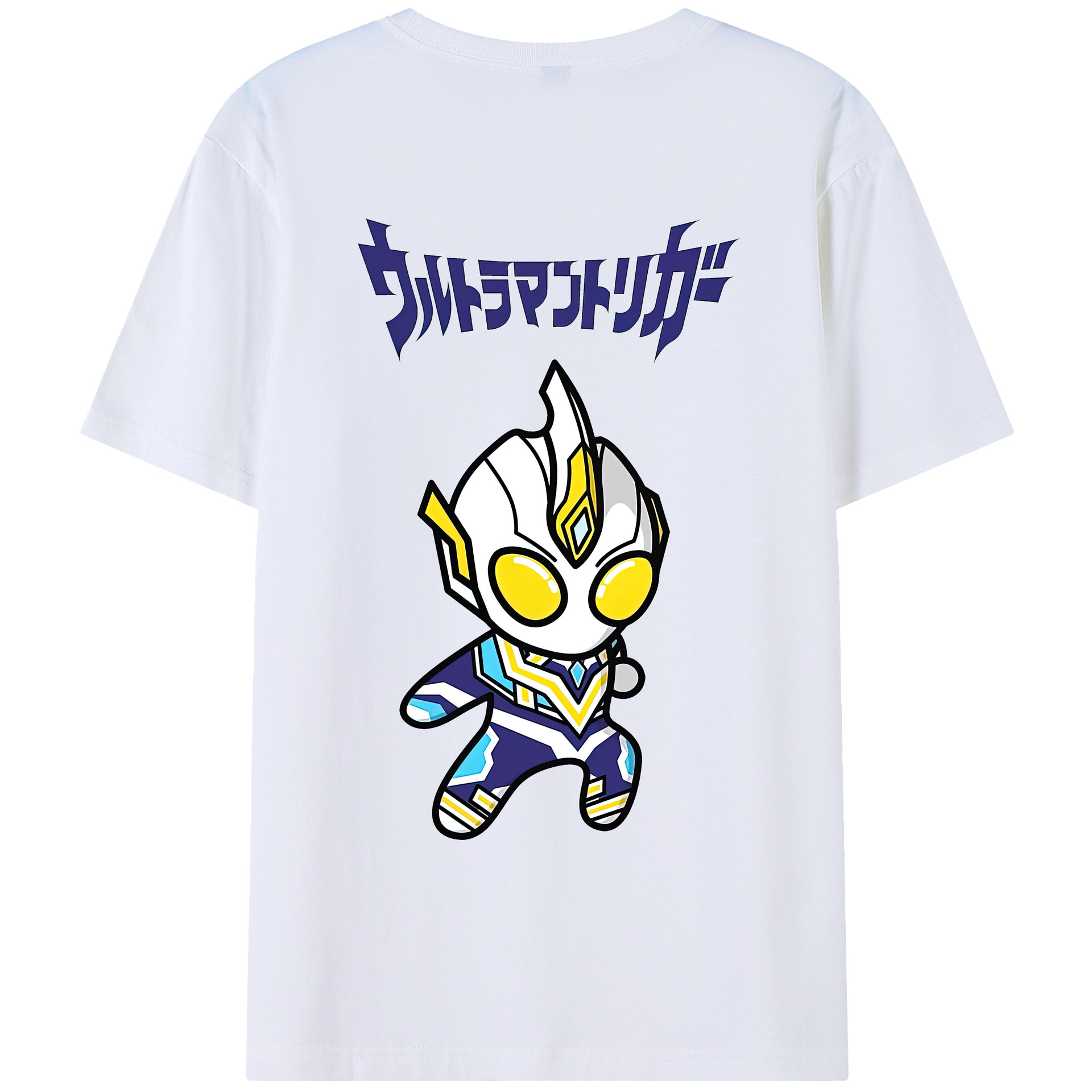 （画像用） ウルトラマン Ultraman 綿100％ メンズ半袖Tシャツ（バックプリント） 通気性
