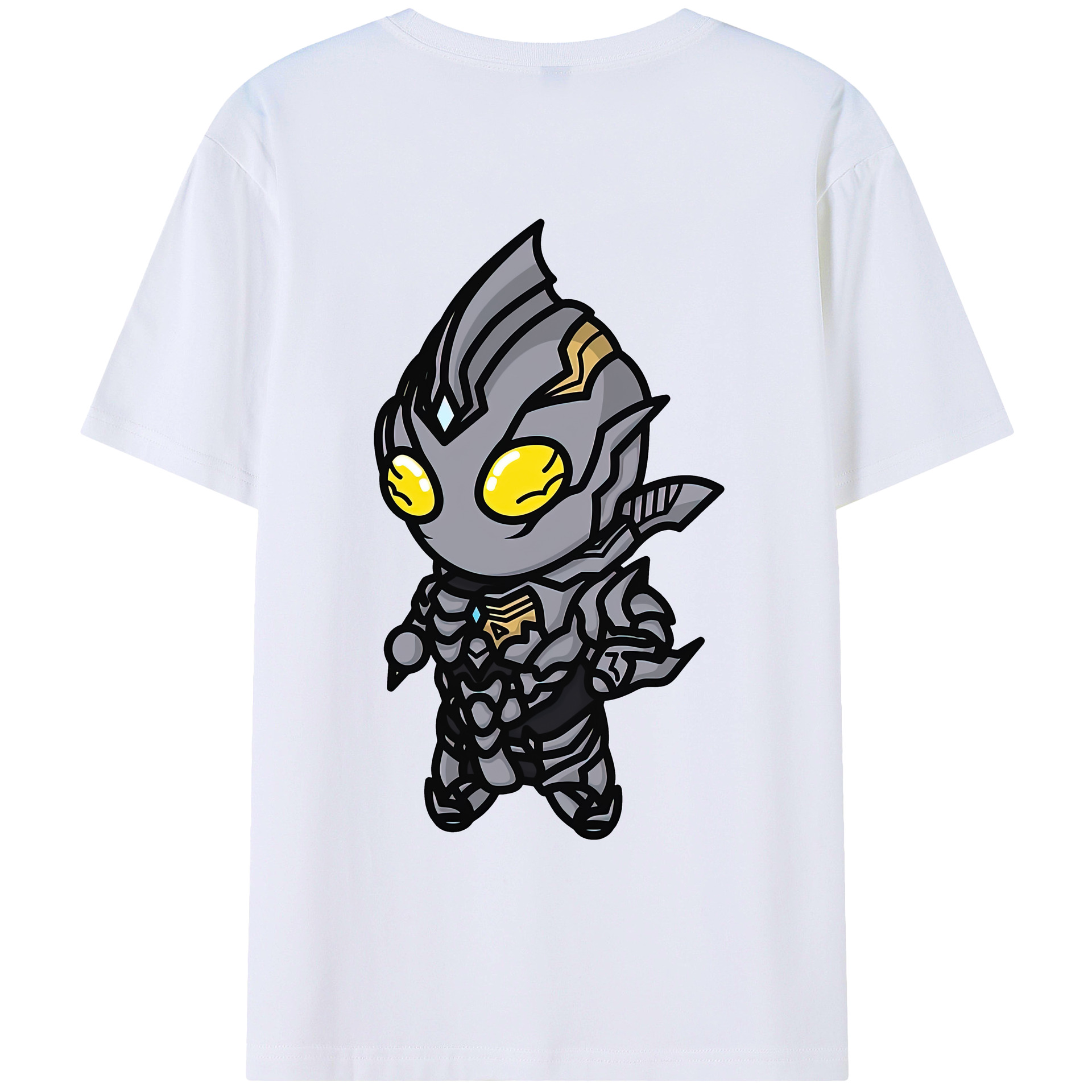 （画像用） ウルトラマン Ultraman 綿100％ メンズ半袖Tシャツ（バックプリント） 通気性