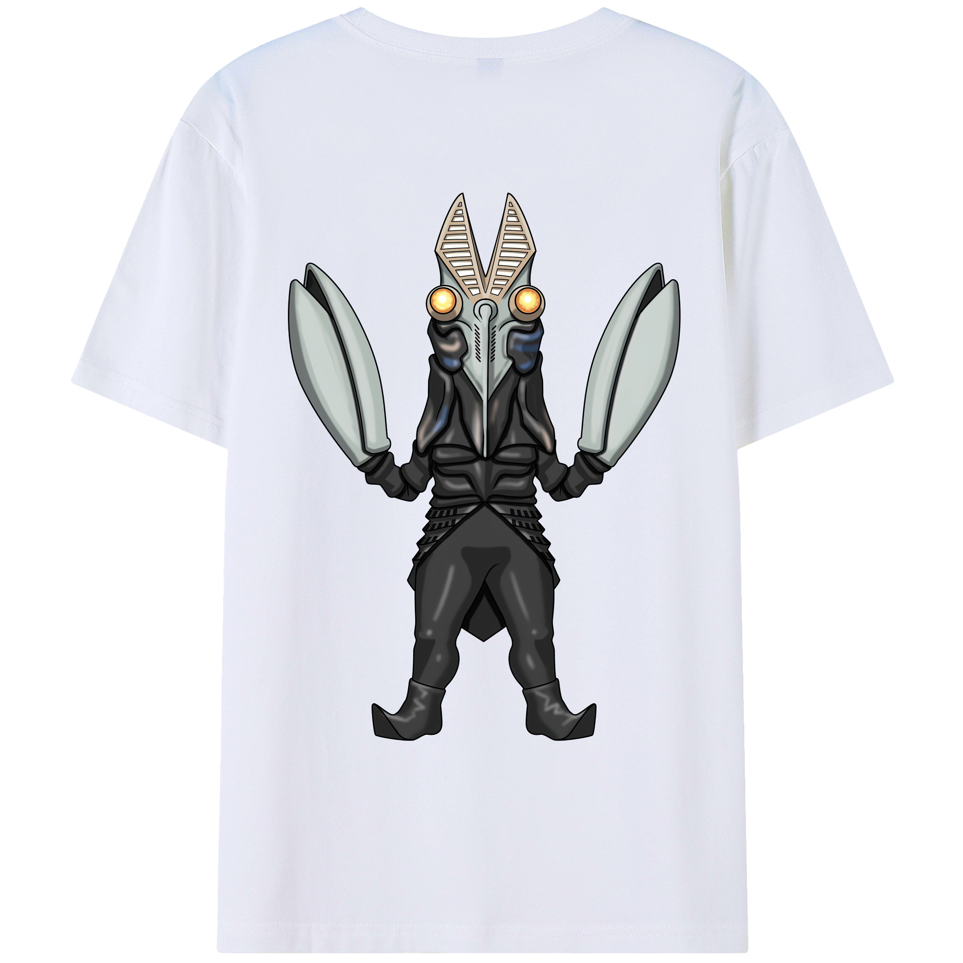 （画像用） ウルトラマン Ultraman 綿100％ メンズ半袖Tシャツ（バックプリント） 通気性
