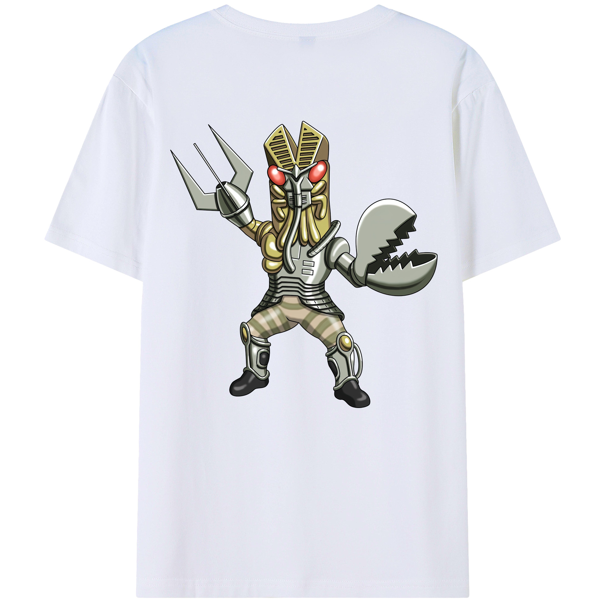 （画像用） ウルトラマン Ultraman 綿100％ メンズ半袖Tシャツ（バックプリント） 通気性