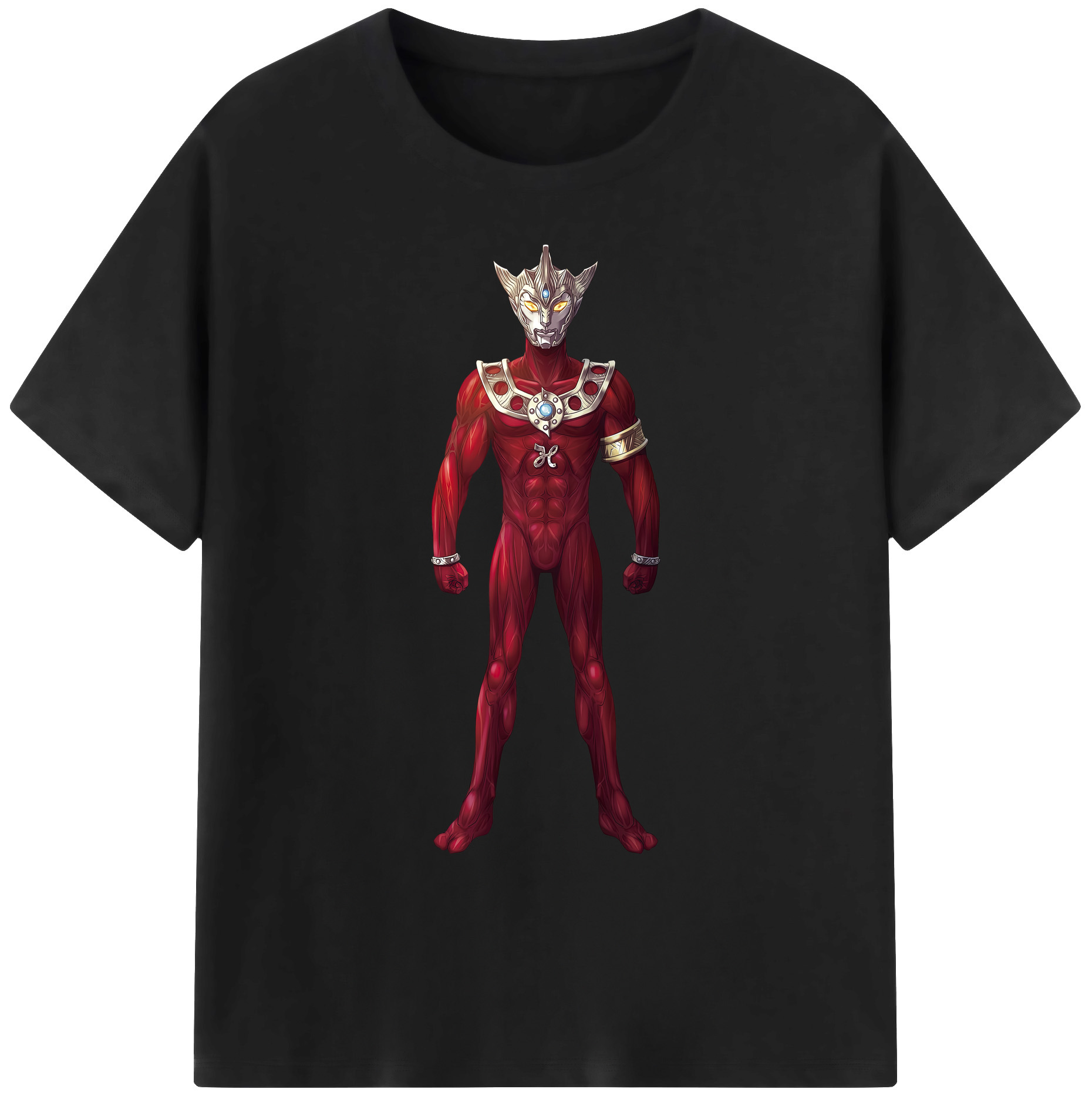 （画像用） ウルトラマン Ultraman 綿100％ メンズ半袖Tシャツ｜肌触りやわらか＆通気性