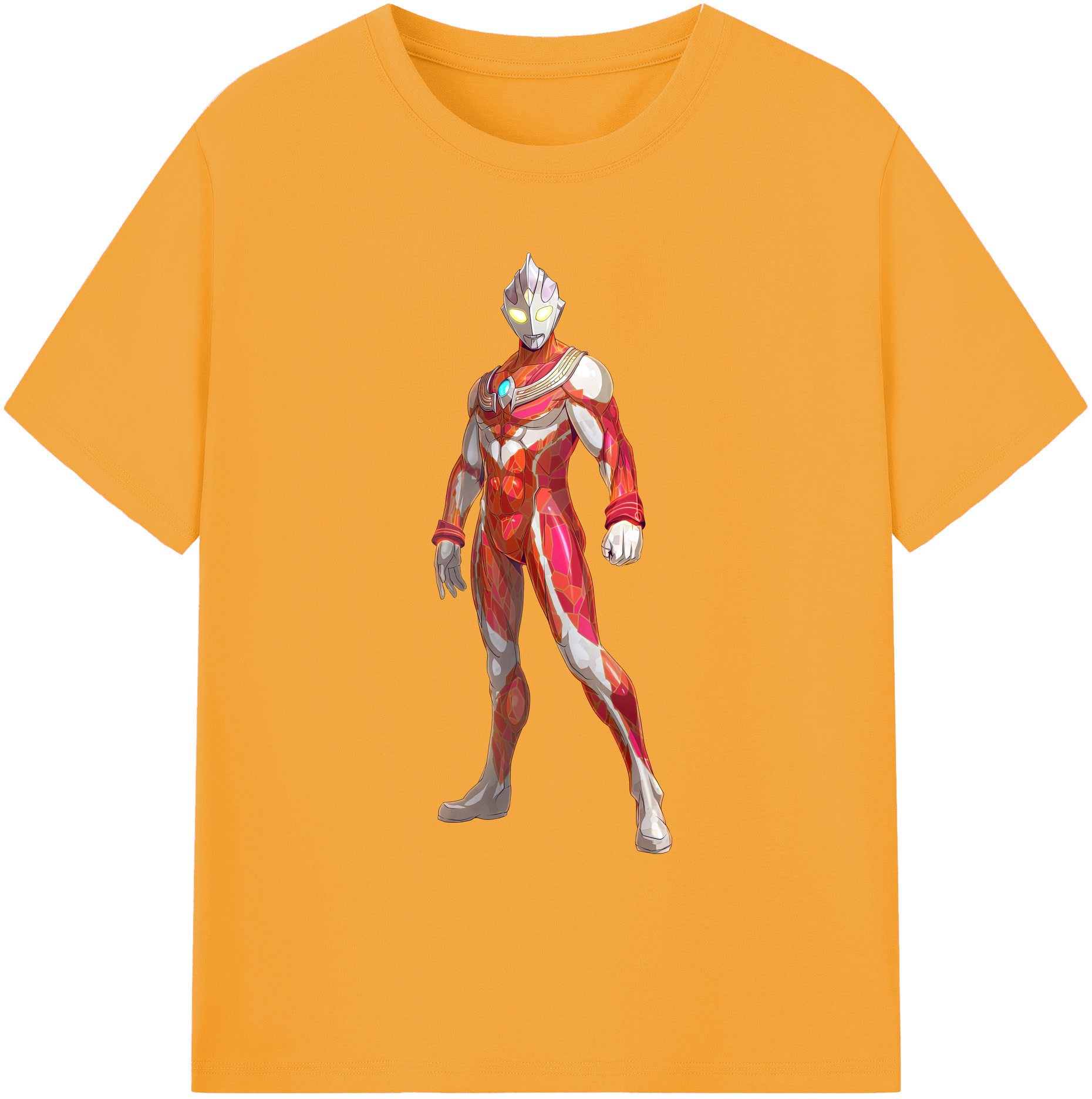 （画像用） ウルトラマン Ultraman 綿100％ メンズ半袖Tシャツ｜肌触りやわらか＆通気性