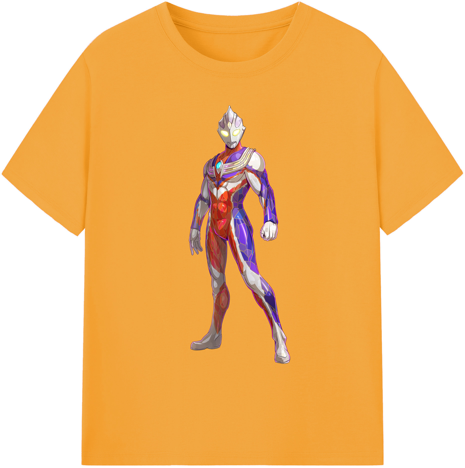 （画像用） ウルトラマン Ultraman 綿100％ メンズ半袖Tシャツ｜肌触りやわらか＆通気性