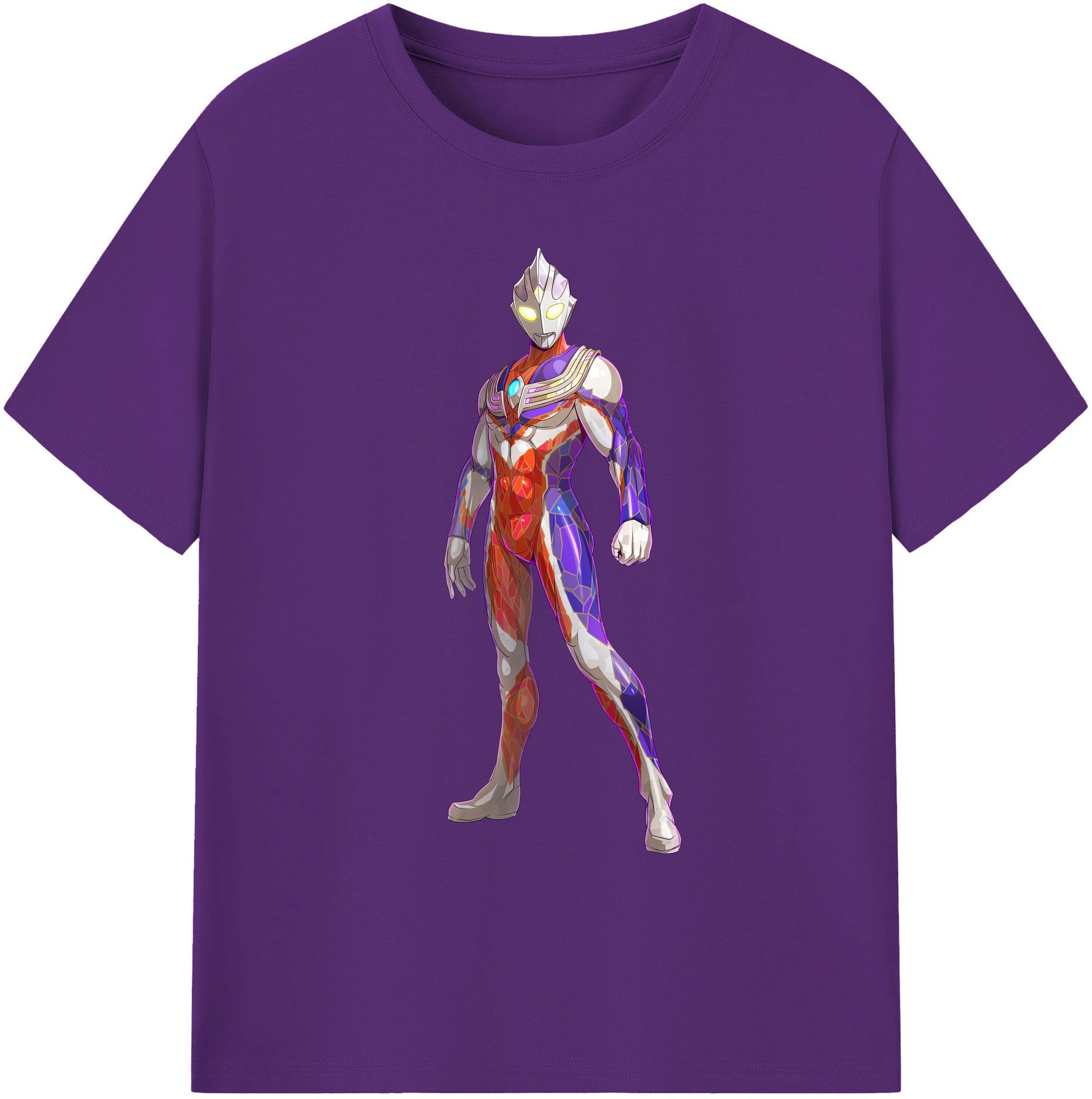 （画像用） ウルトラマン Ultraman 綿100％ メンズ半袖Tシャツ｜肌触りやわらか＆通気性