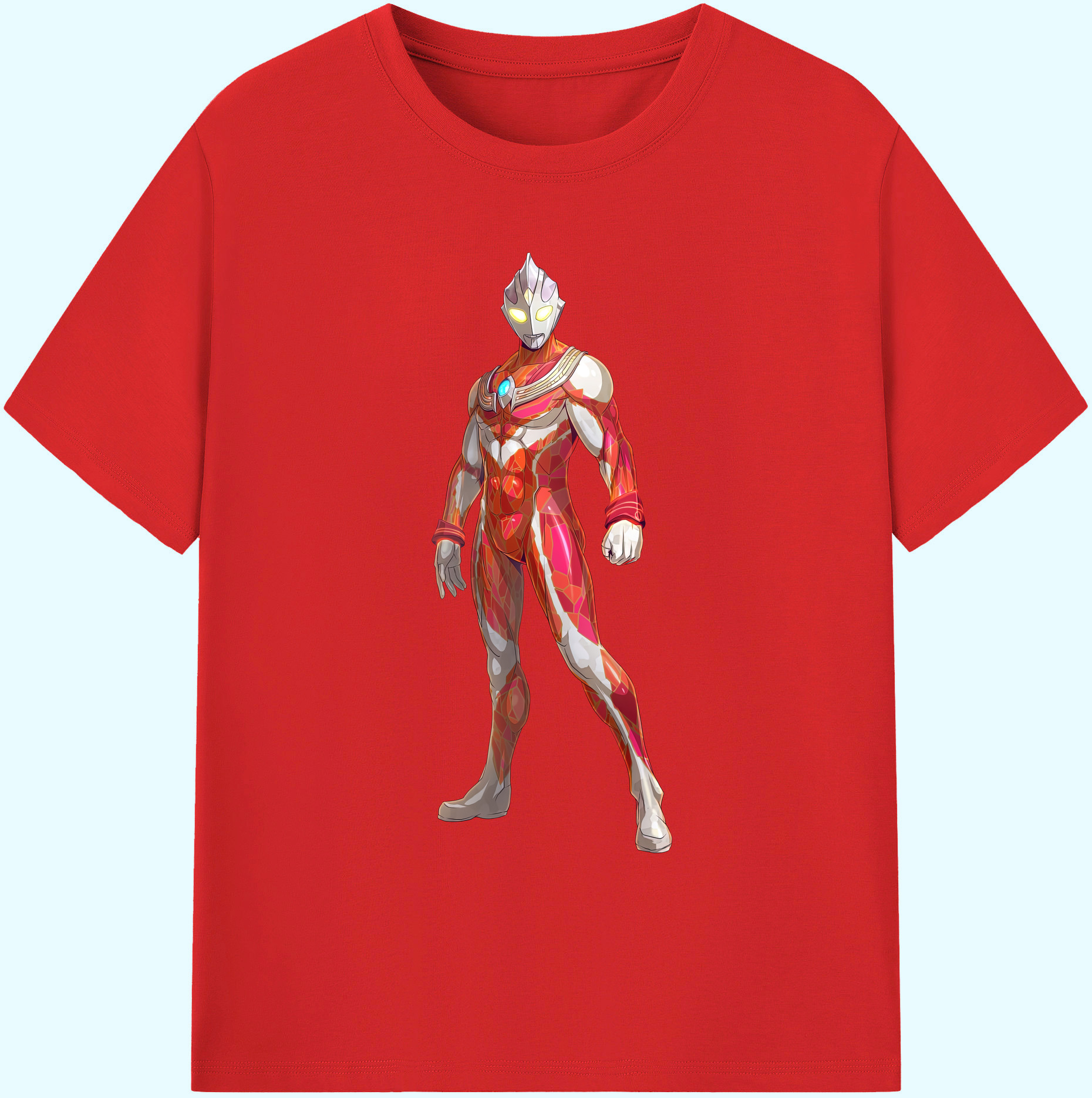 （画像用） ウルトラマン Ultraman 綿100％ メンズ半袖Tシャツ｜肌触りやわらか＆通気性