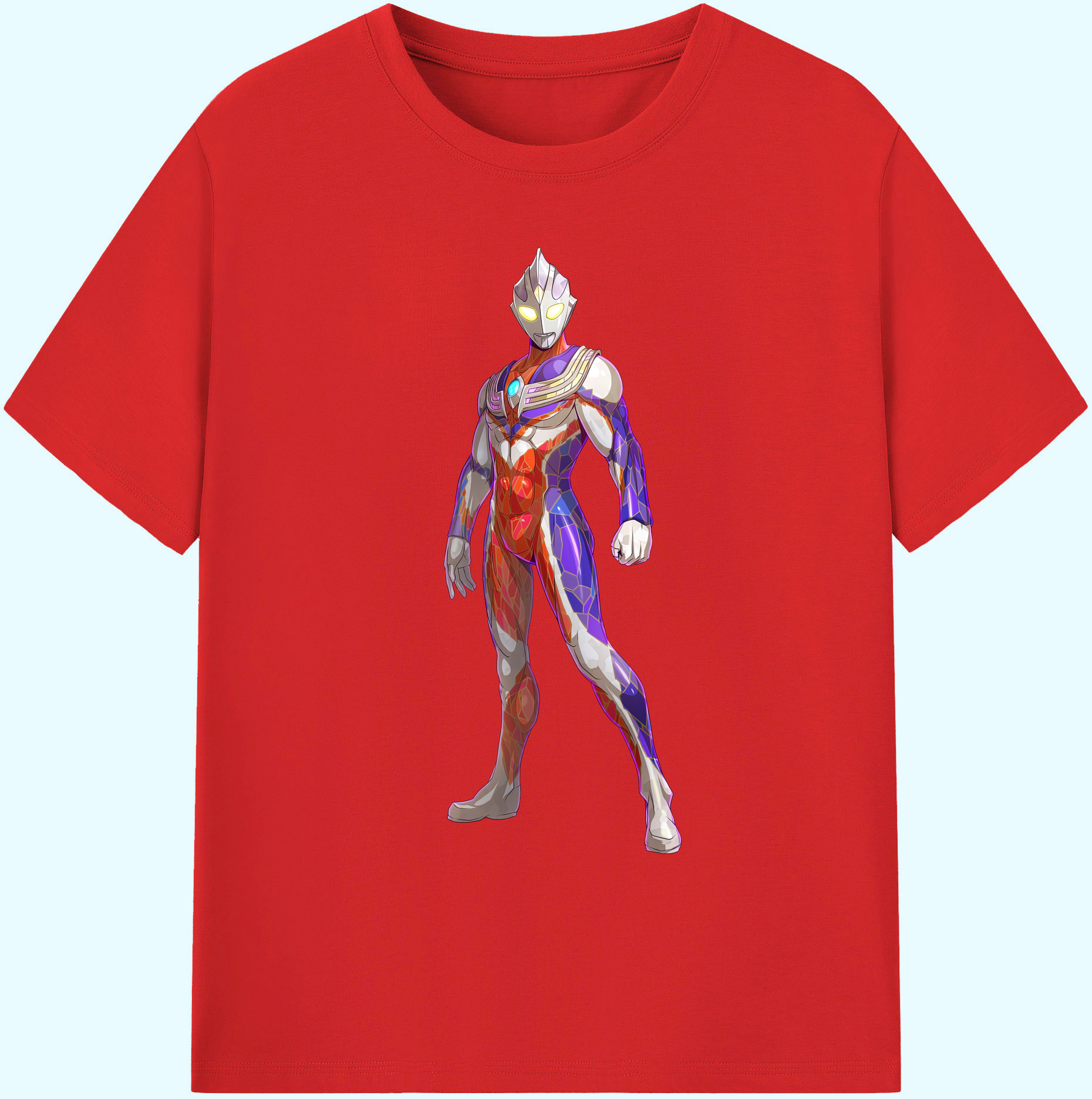 （画像用） ウルトラマン Ultraman 綿100％ メンズ半袖Tシャツ｜肌触りやわらか＆通気性