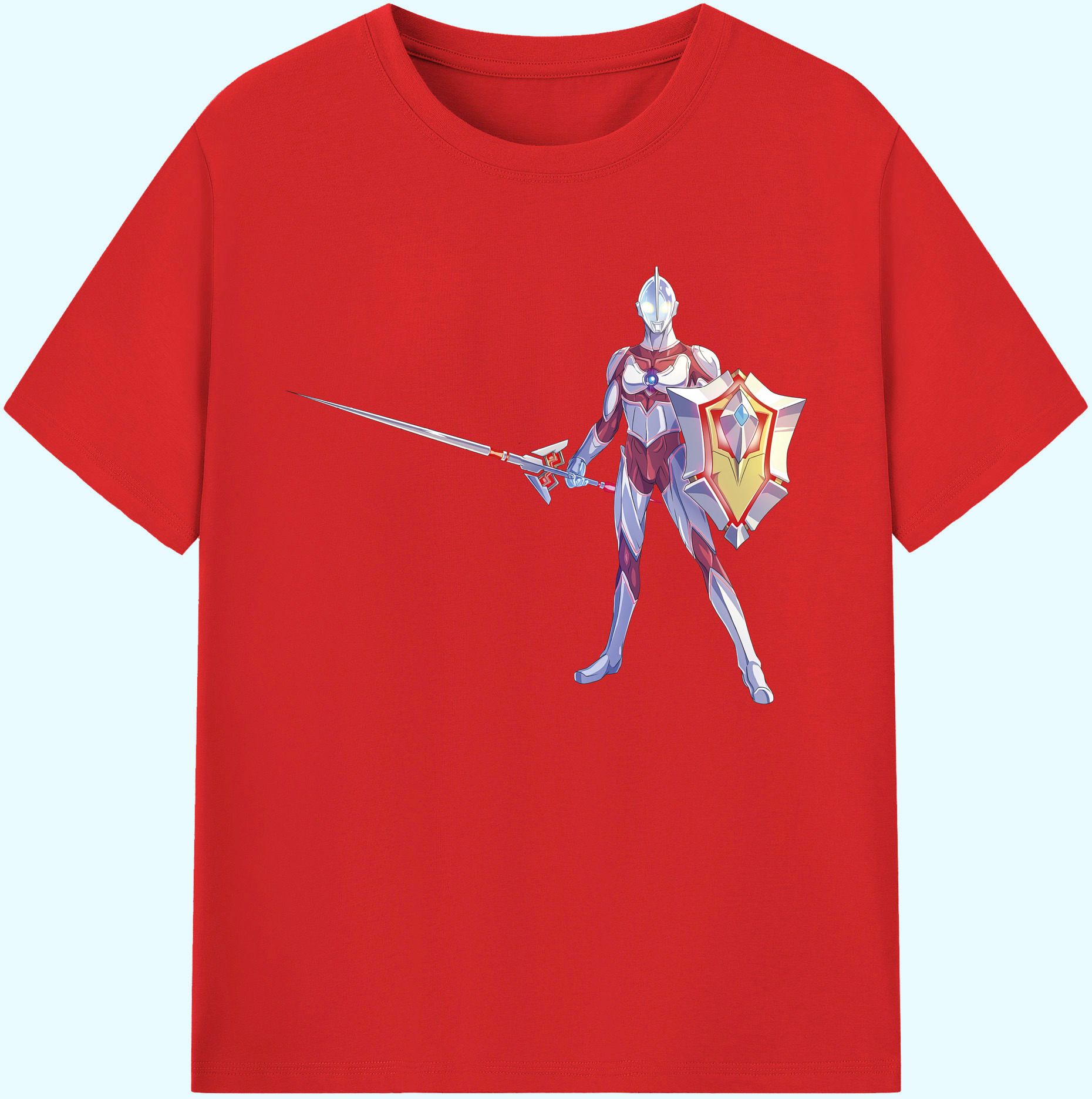 （画像用） ウルトラマン Ultraman 綿100％ メンズ半袖Tシャツ｜肌触りやわらか＆通気性