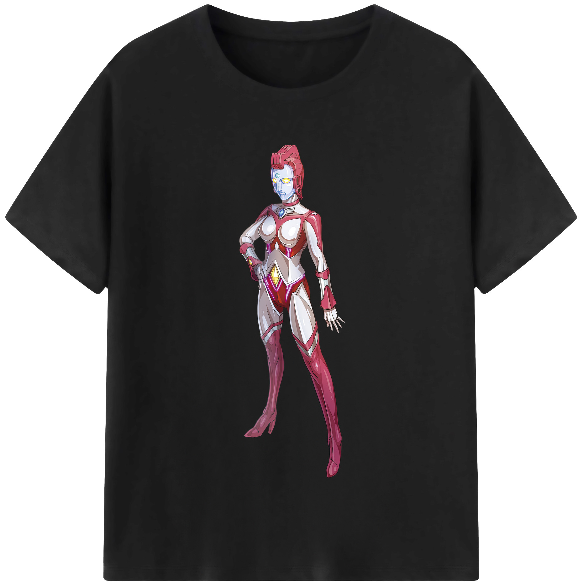 （画像用） ウルトラマン Ultraman レディースカジュアルプリントTシャツ（綿100％）