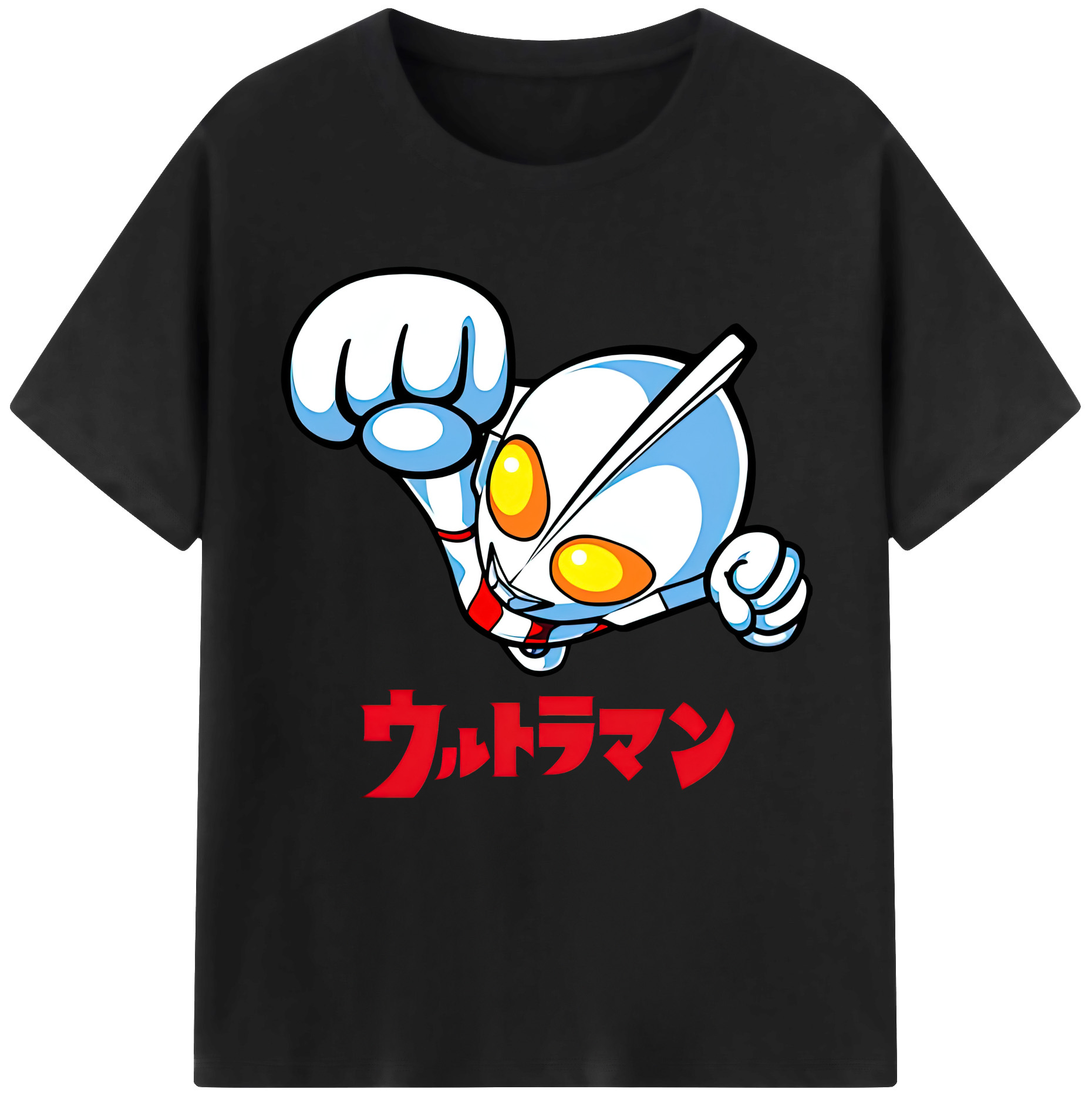 （画像用） ウルトラマン Ultraman レディースカジュアルプリントTシャツ（綿100％）