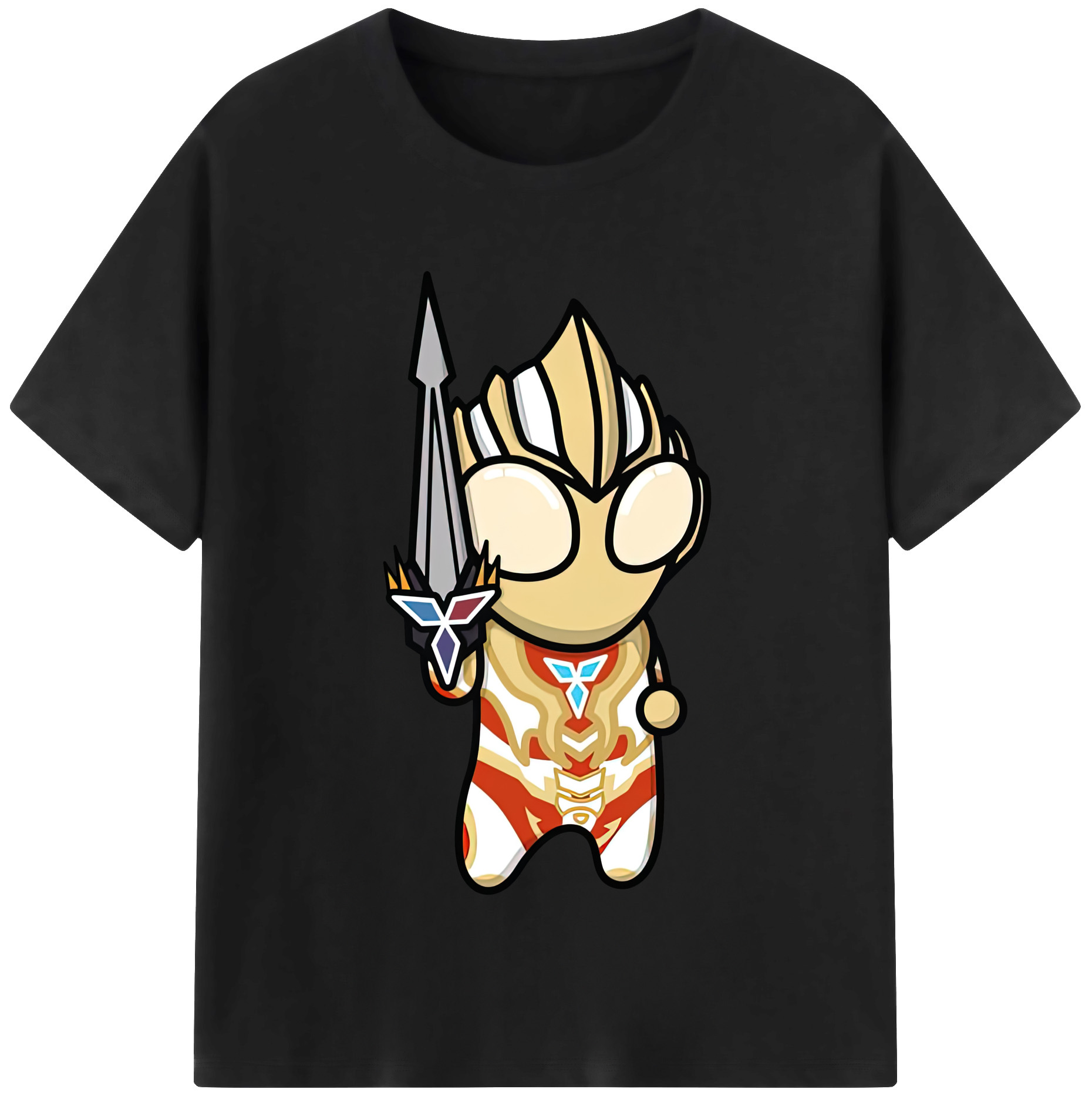 （画像用） ウルトラマン Ultraman レディースカジュアルプリントTシャツ（綿100％）