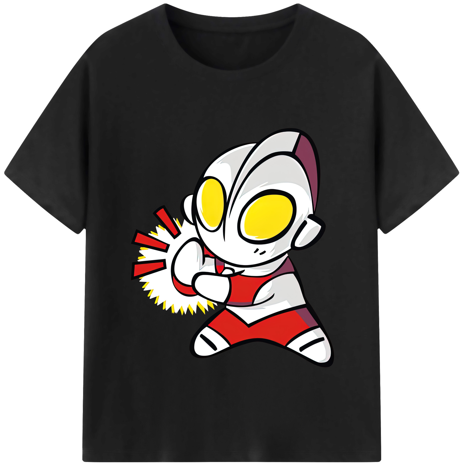 （画像用） ウルトラマン Ultraman レディースカジュアルプリントTシャツ（綿100％）
