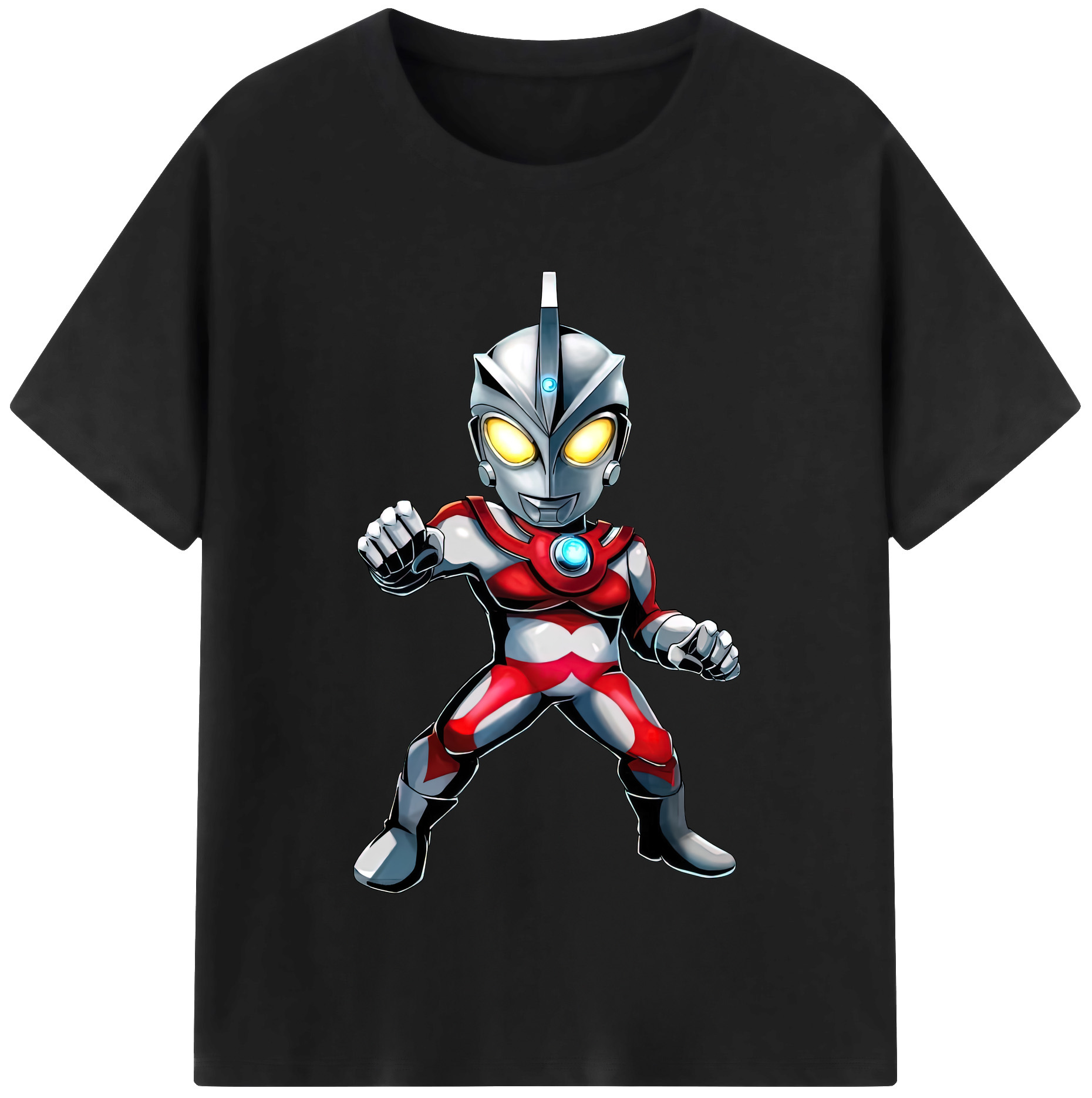（画像用） ウルトラマン Ultraman レディースカジュアルプリントTシャツ（綿100％）