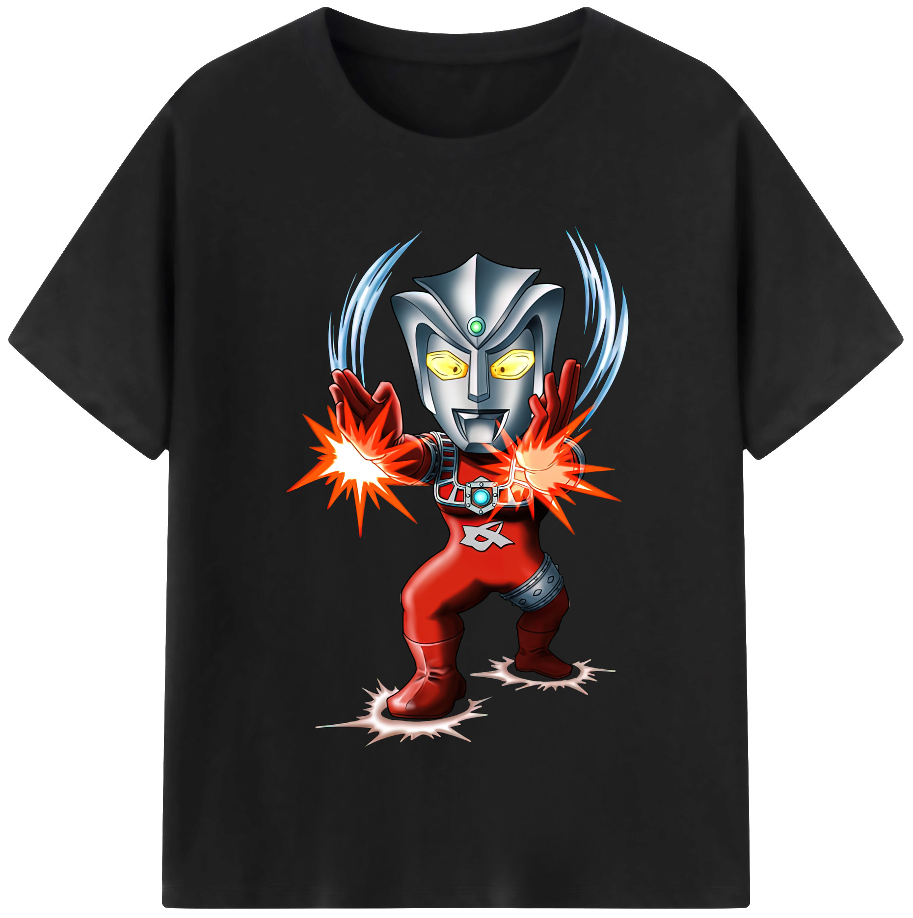 （画像用） ウルトラマン Ultraman レディースカジュアルプリントTシャツ（綿100％）