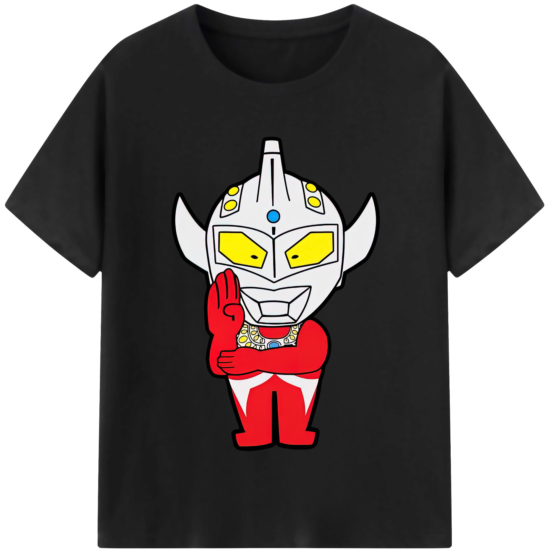 （画像用） ウルトラマン Ultraman レディースカジュアルプリントTシャツ（綿100％）