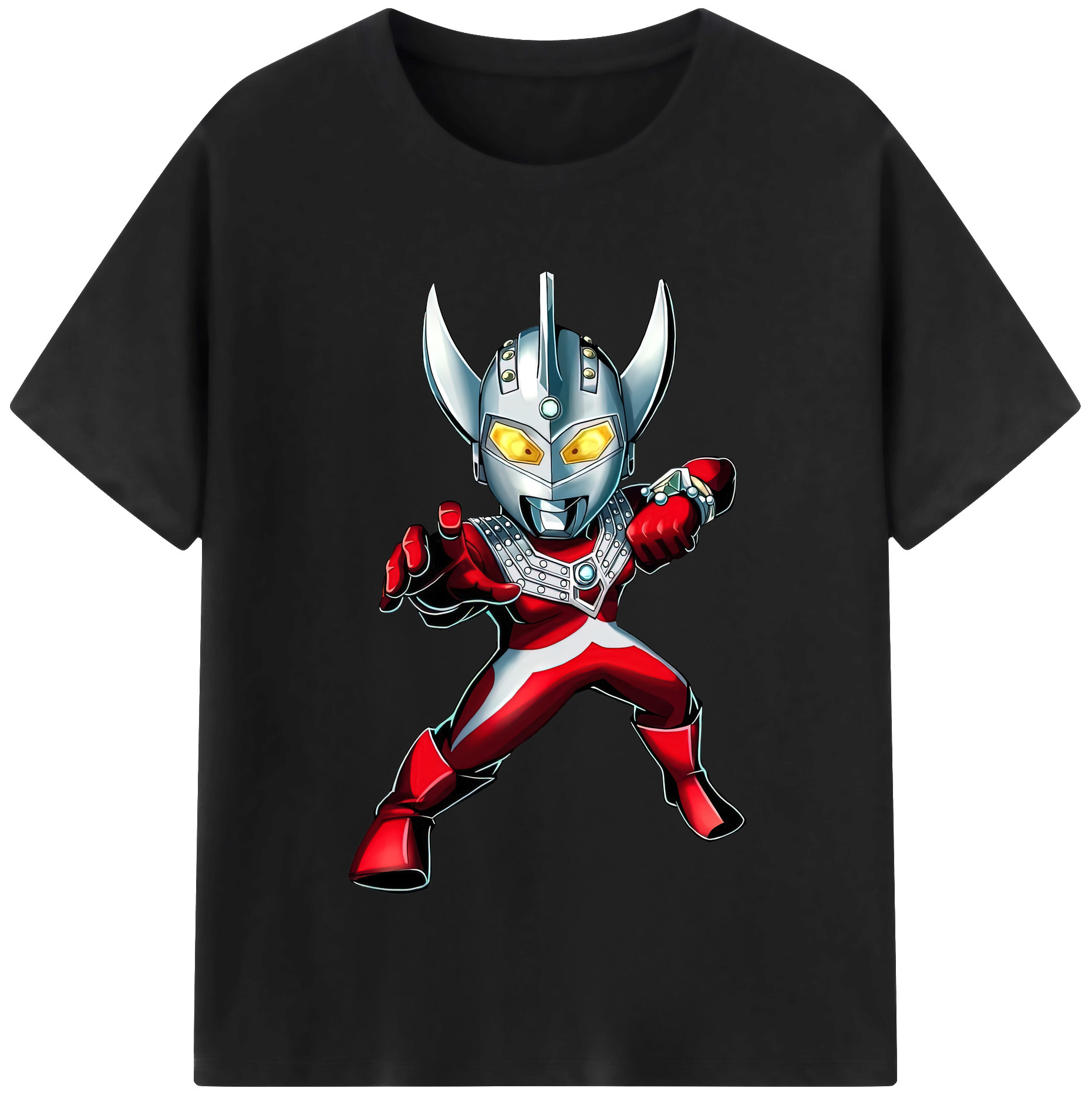 （画像用） ウルトラマン Ultraman レディースカジュアルプリントTシャツ（綿100％）