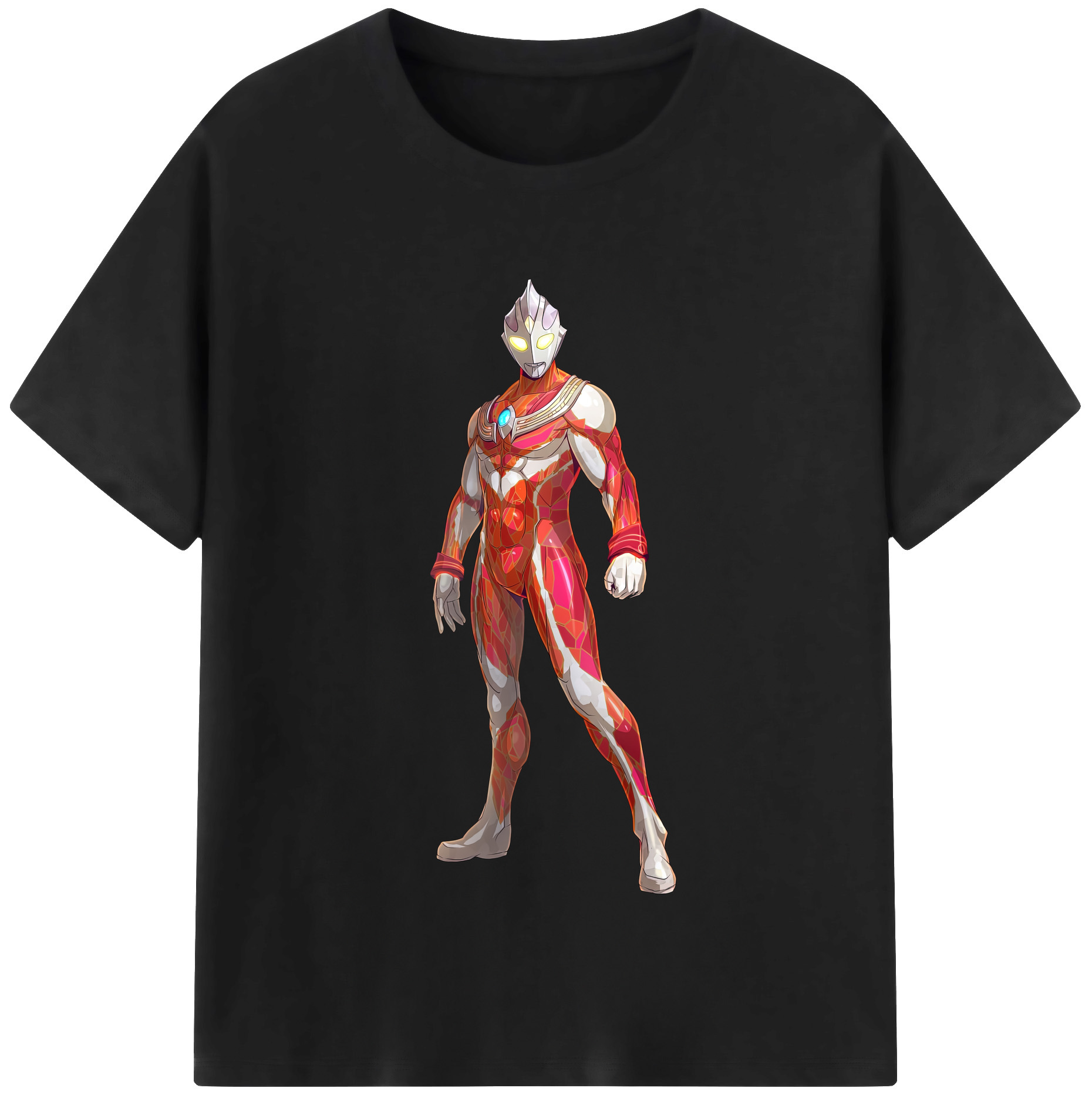 （画像用） ウルトラマン Ultraman レディースカジュアルプリントTシャツ（綿100％）