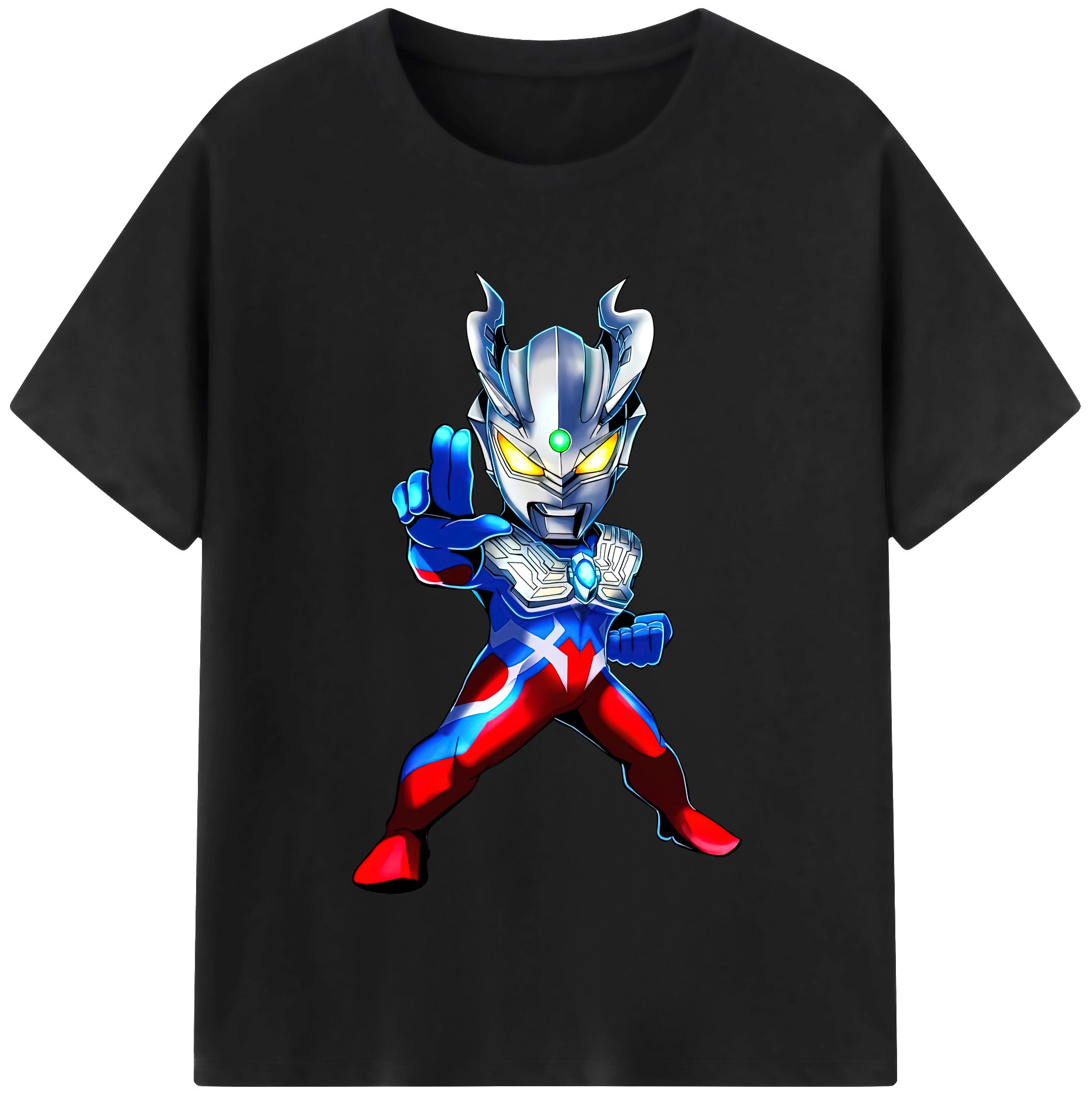 （画像用） ウルトラマン Ultraman レディースカジュアルプリントTシャツ（綿100％）
