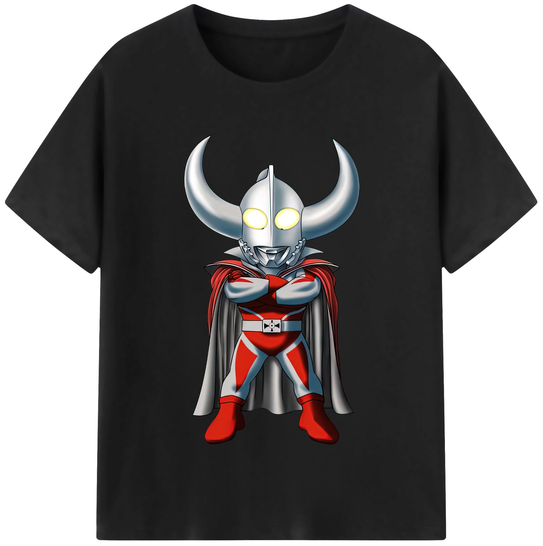 （画像用） ウルトラマン Ultraman レディースカジュアルプリントTシャツ（綿100％）