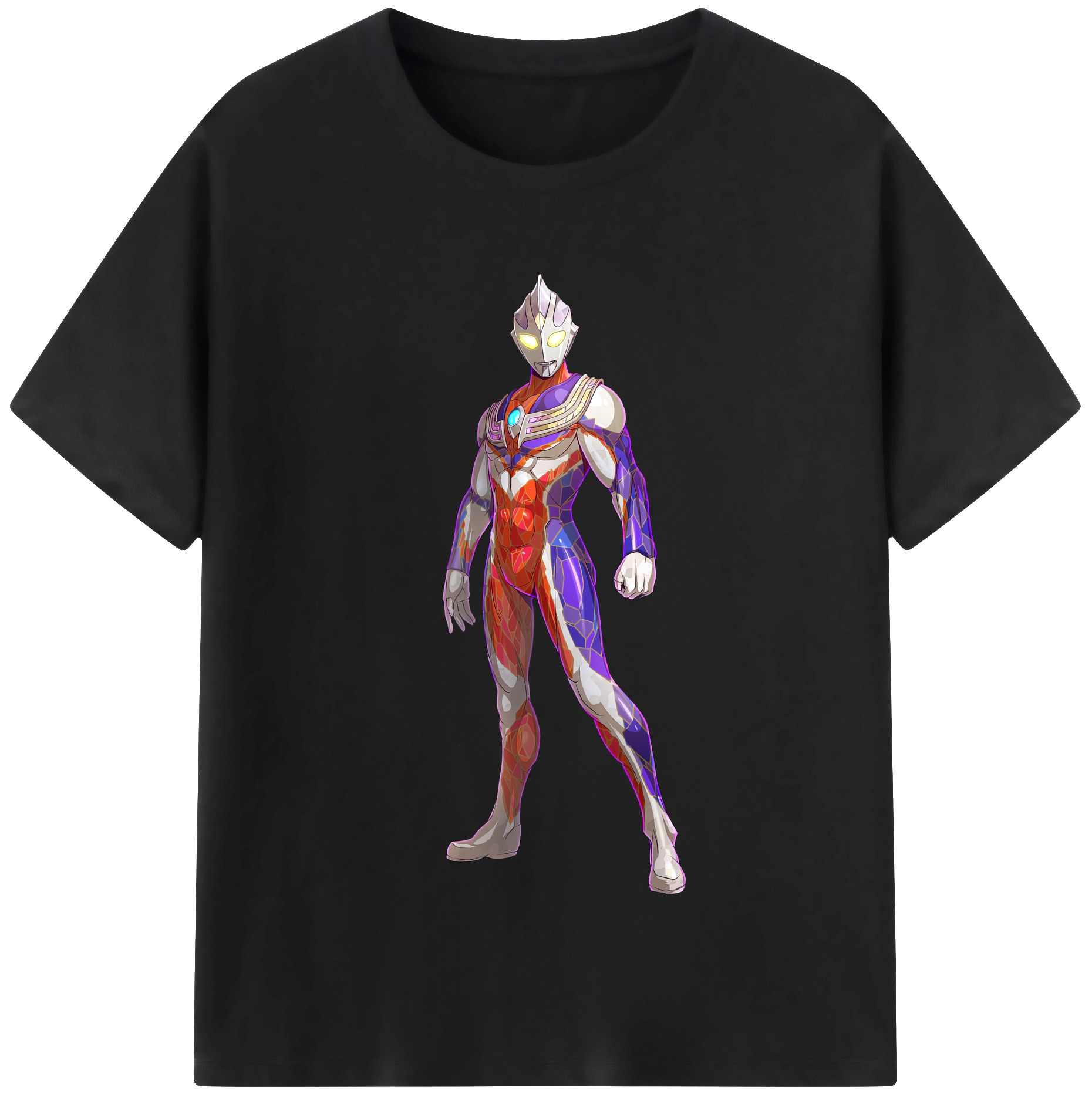 （画像用） ウルトラマン Ultraman レディースカジュアルプリントTシャツ（綿100％）