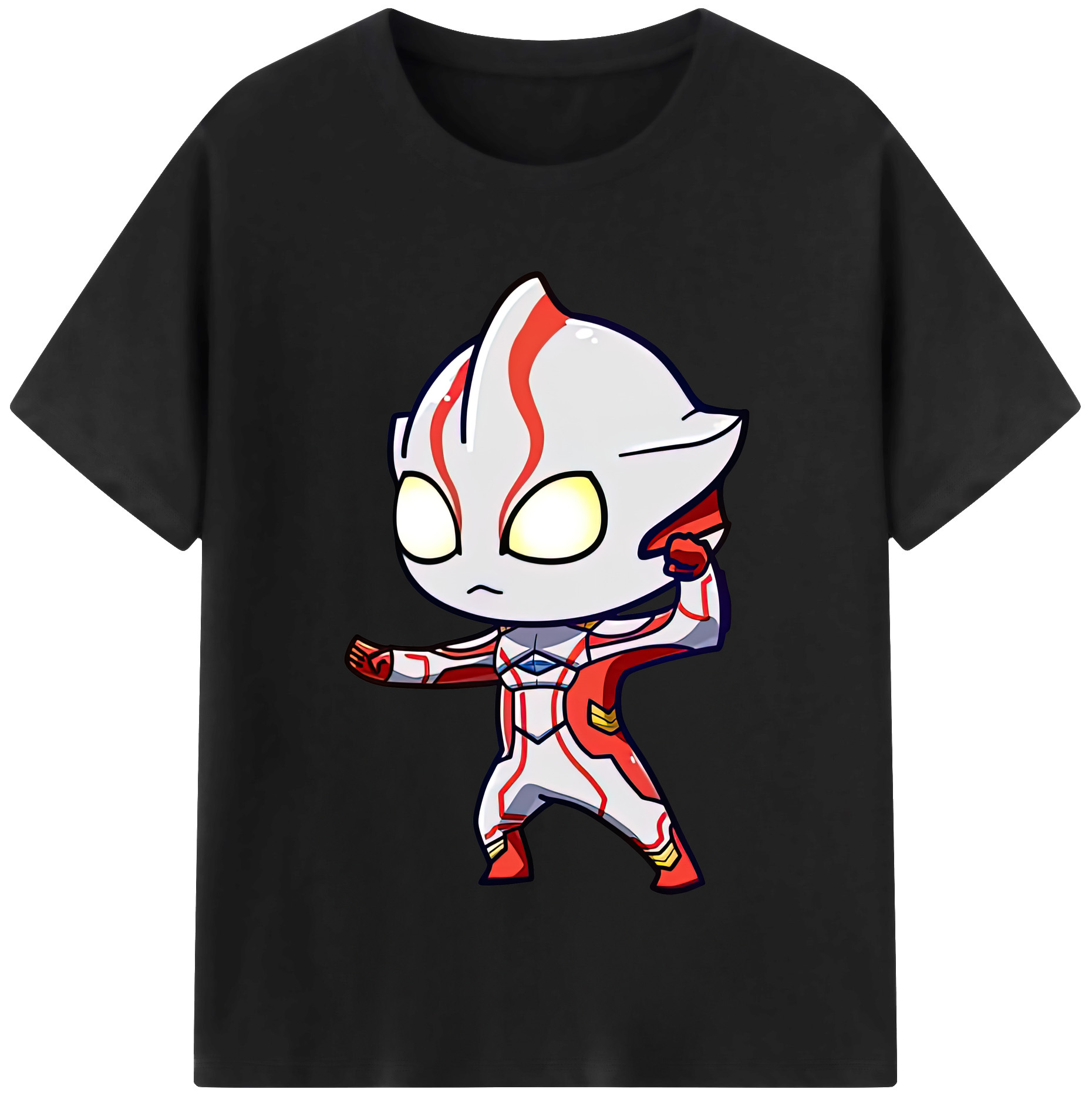 （画像用） ウルトラマン Ultraman レディースカジュアルプリントTシャツ（綿100％）