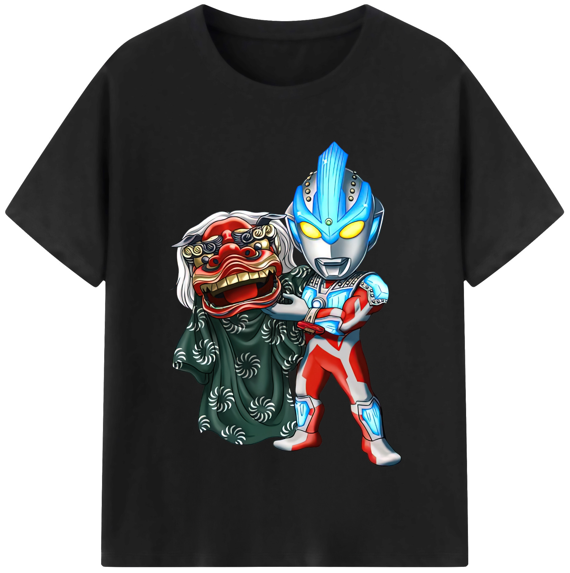 （画像用） ウルトラマン Ultraman レディースカジュアルプリントTシャツ（綿100％）