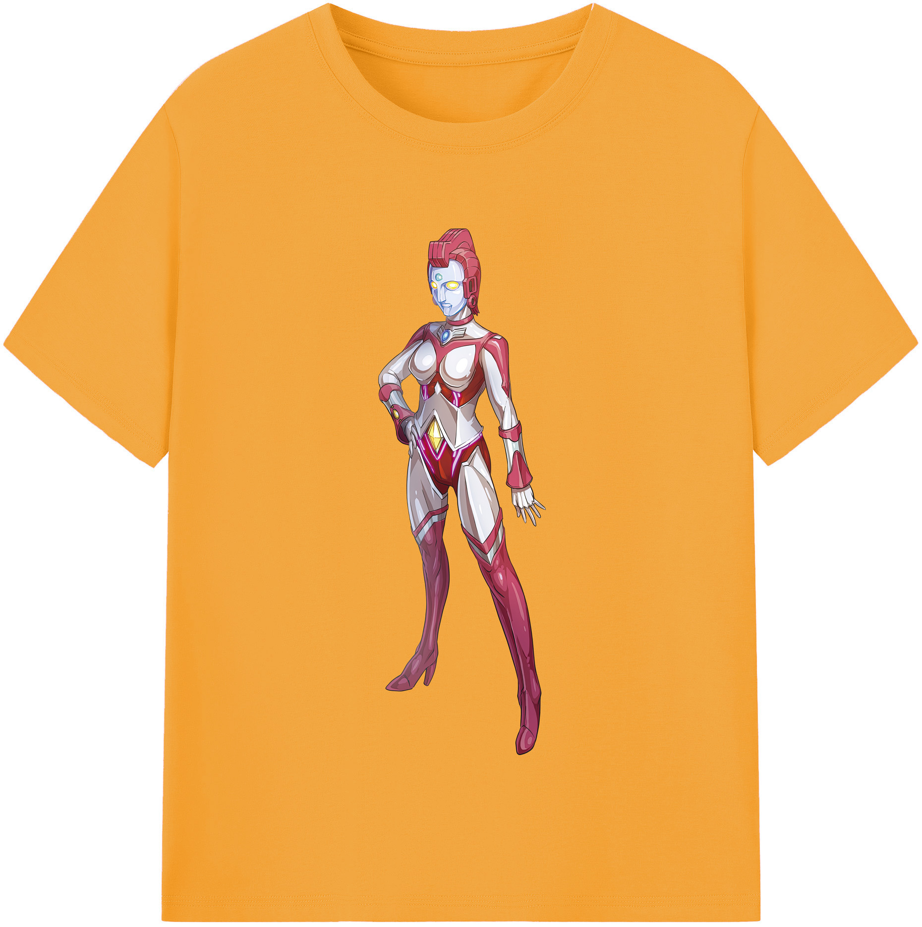 （画像用） ウルトラマン Ultraman レディースカジュアルプリントTシャツ（綿100％）