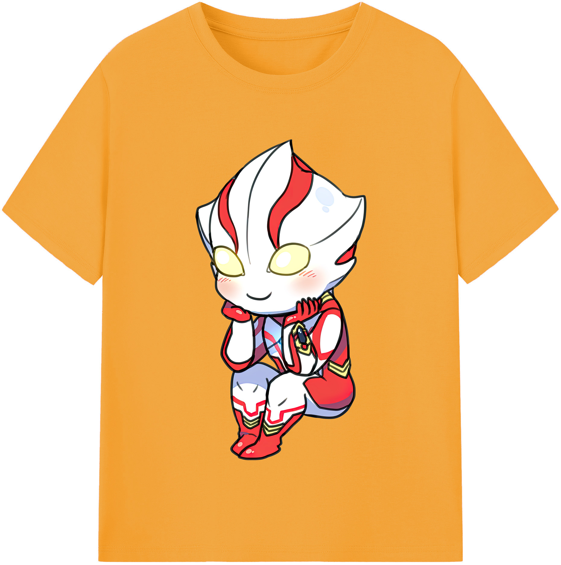 （画像用） ウルトラマン Ultraman レディースカジュアルプリントTシャツ（綿100％）