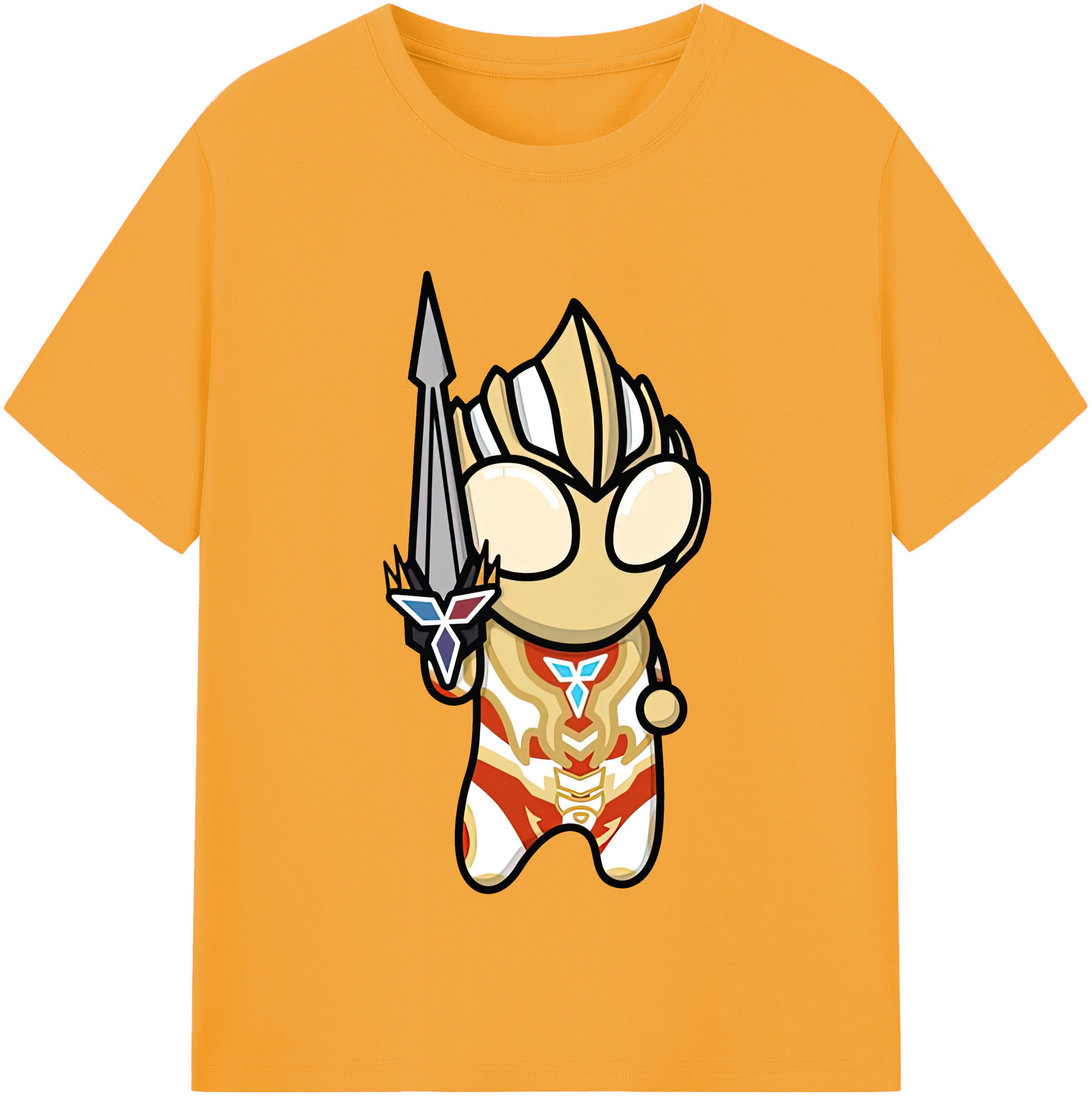 （画像用） ウルトラマン Ultraman レディースカジュアルプリントTシャツ（綿100％）
