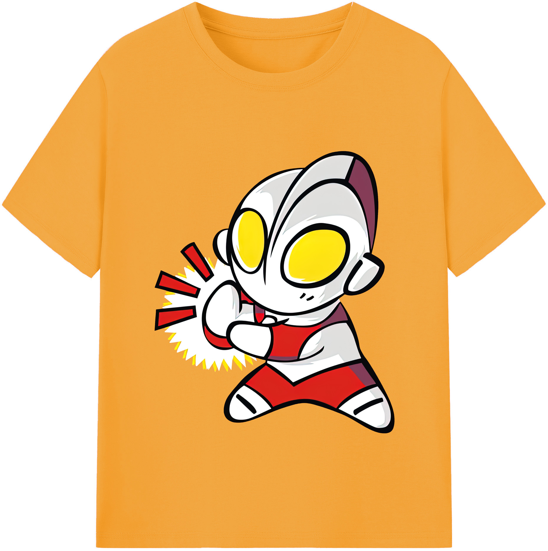 （画像用） ウルトラマン Ultraman レディースカジュアルプリントTシャツ（綿100％）