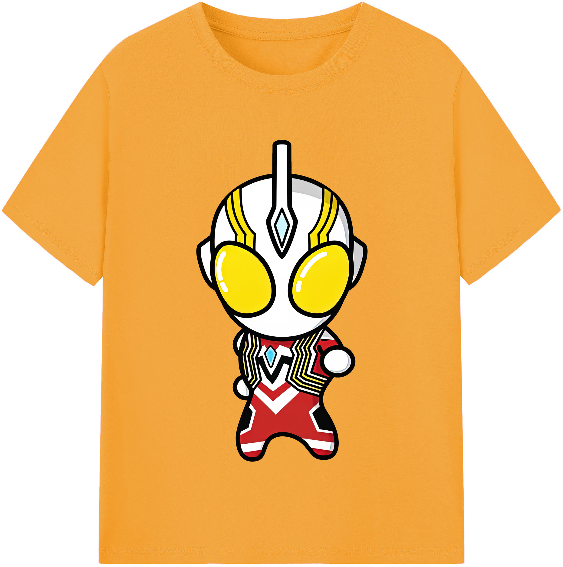 （画像用） ウルトラマン Ultraman レディースカジュアルプリントTシャツ（綿100％）