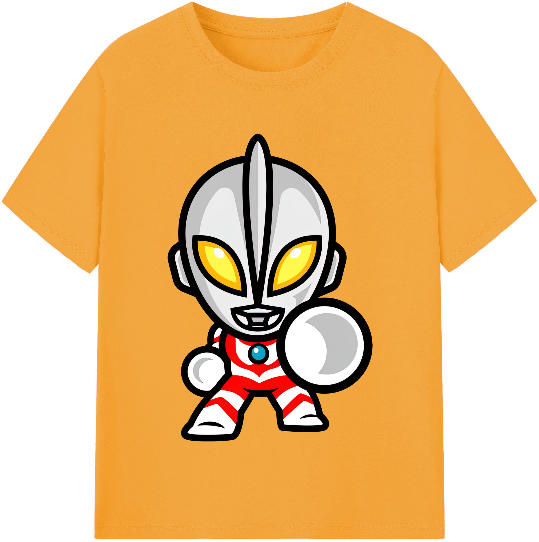 （画像用） ウルトラマン Ultraman レディースカジュアルプリントTシャツ（綿100％）
