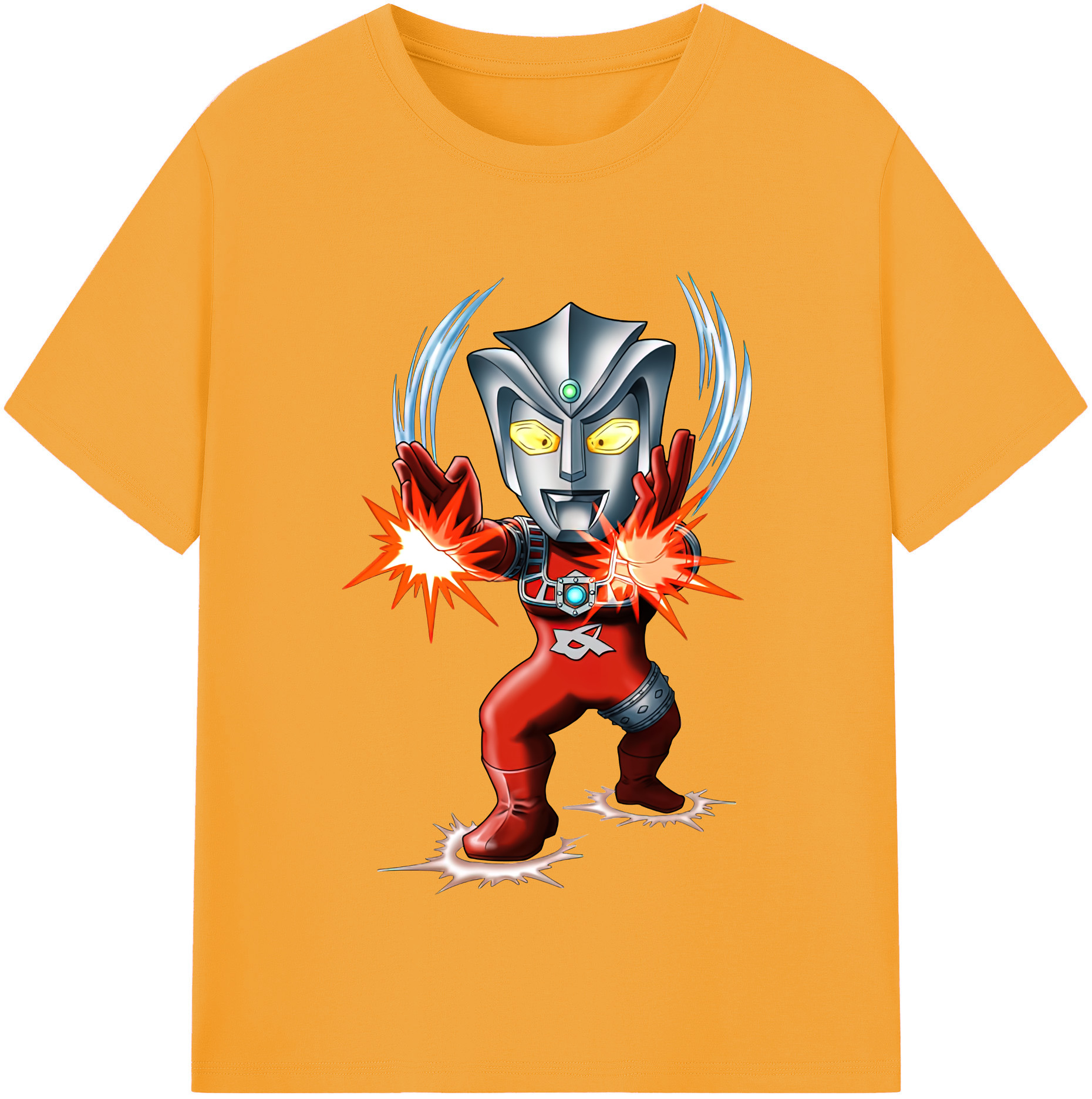 （画像用） ウルトラマン Ultraman レディースカジュアルプリントTシャツ（綿100％）