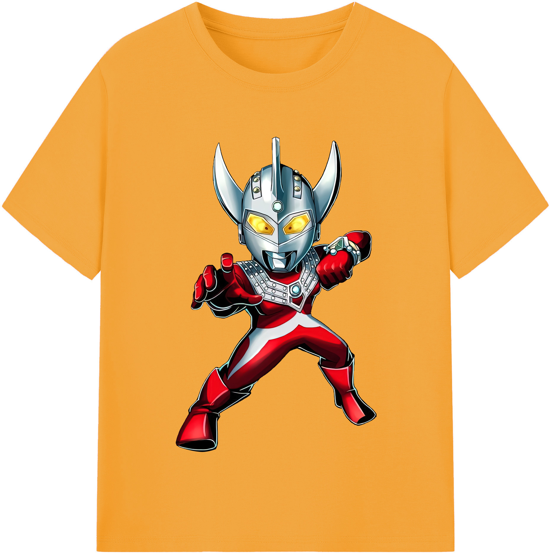 （画像用） ウルトラマン Ultraman レディースカジュアルプリントTシャツ（綿100％）