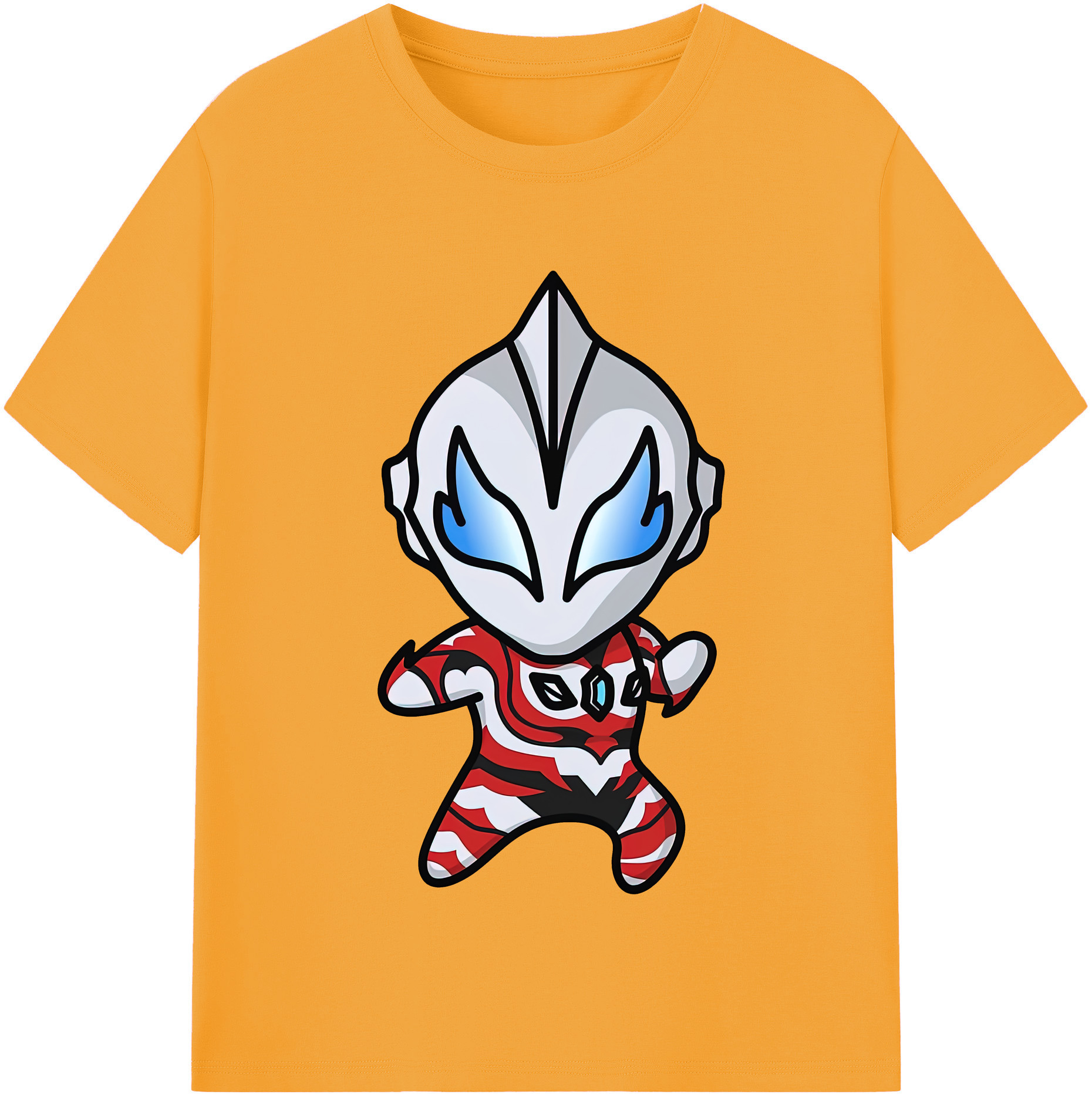 （画像用） ウルトラマン Ultraman レディースカジュアルプリントTシャツ（綿100％）