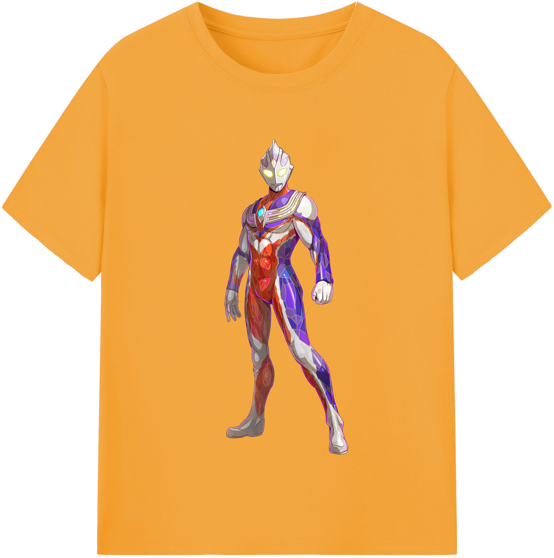 （画像用） ウルトラマン Ultraman レディースカジュアルプリントTシャツ（綿100％）