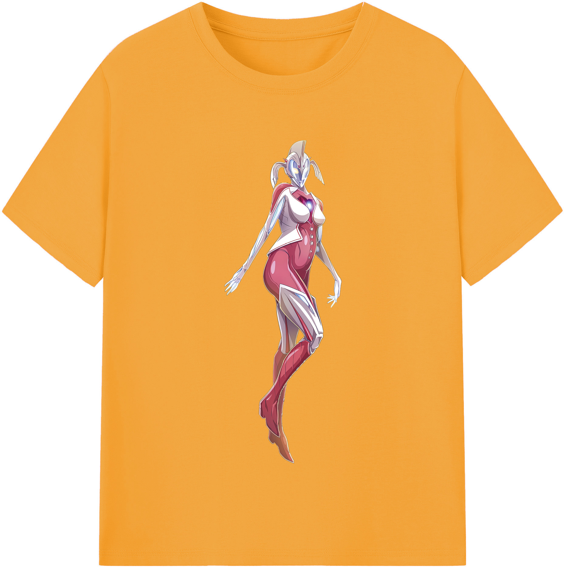 （画像用） ウルトラマン Ultraman レディースカジュアルプリントTシャツ（綿100％）