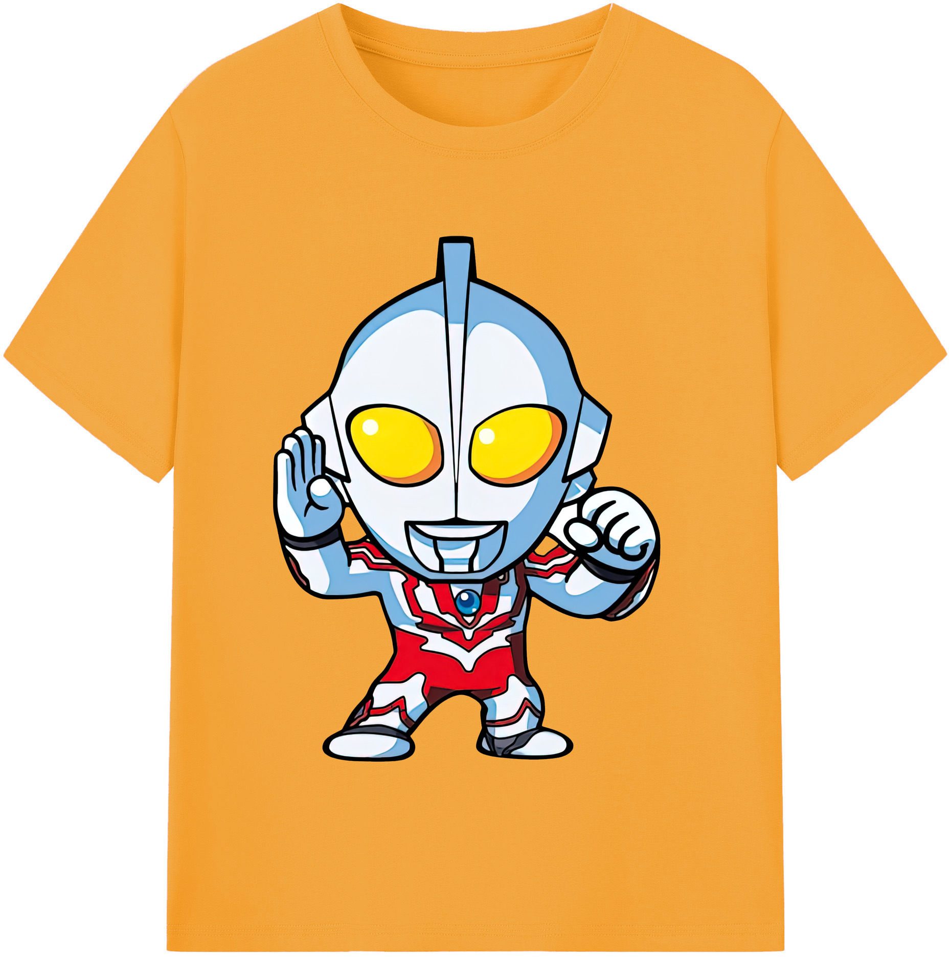 （画像用） ウルトラマン Ultraman レディースカジュアルプリントTシャツ（綿100％）