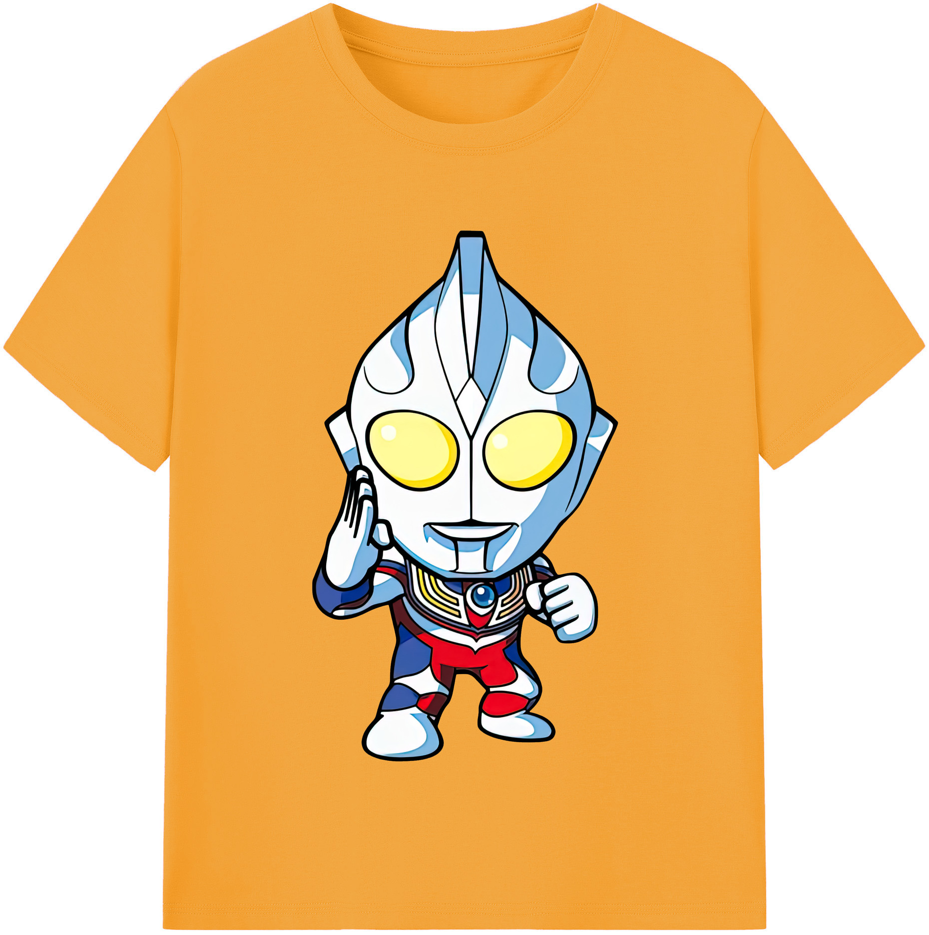 （画像用） ウルトラマン Ultraman レディースカジュアルプリントTシャツ（綿100％）