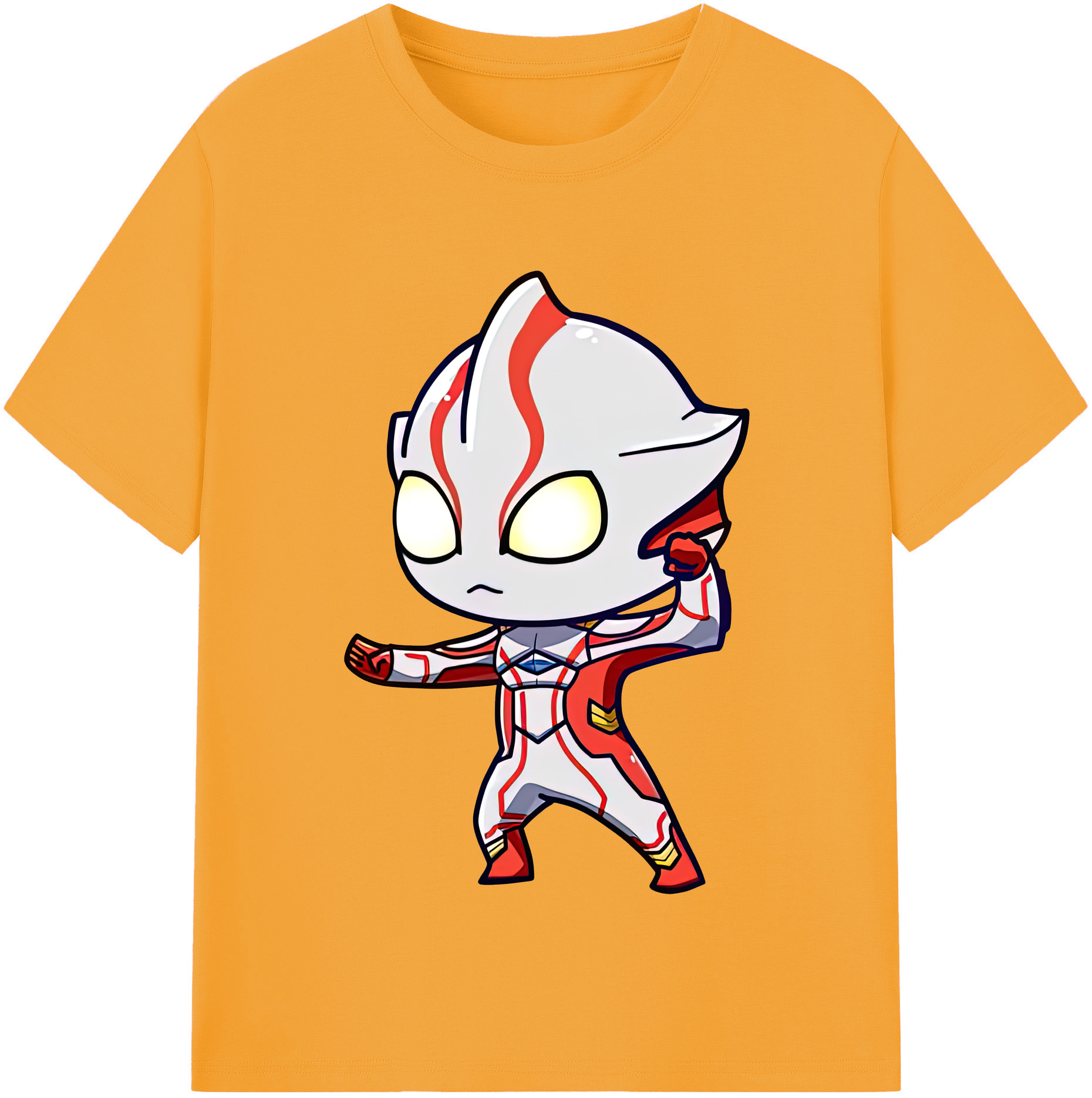 （画像用） ウルトラマン Ultraman レディースカジュアルプリントTシャツ（綿100％）