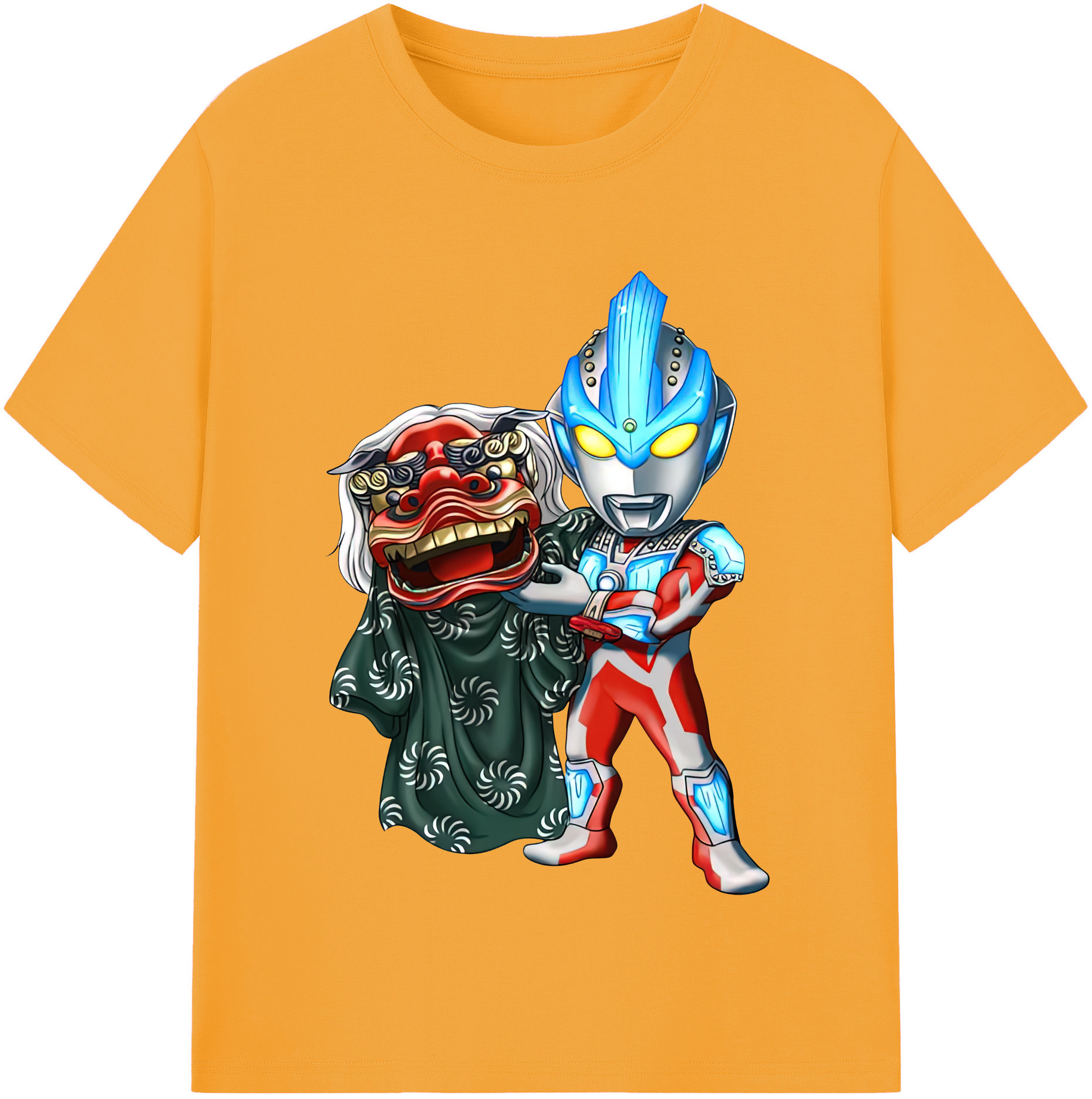 （画像用） ウルトラマン Ultraman レディースカジュアルプリントTシャツ（綿100％）