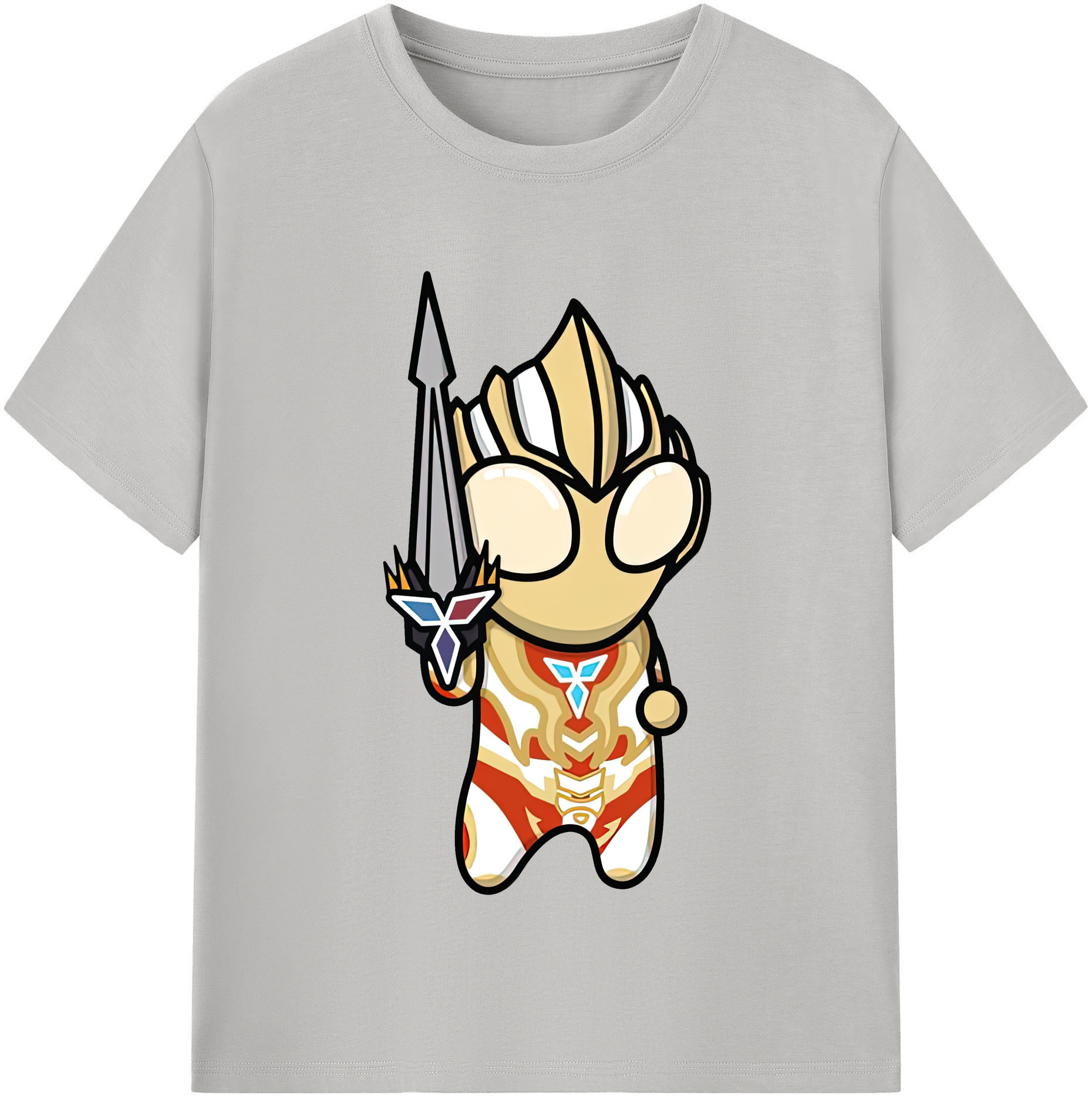 （画像用） ウルトラマン Ultraman レディースカジュアルプリントTシャツ（綿100％）