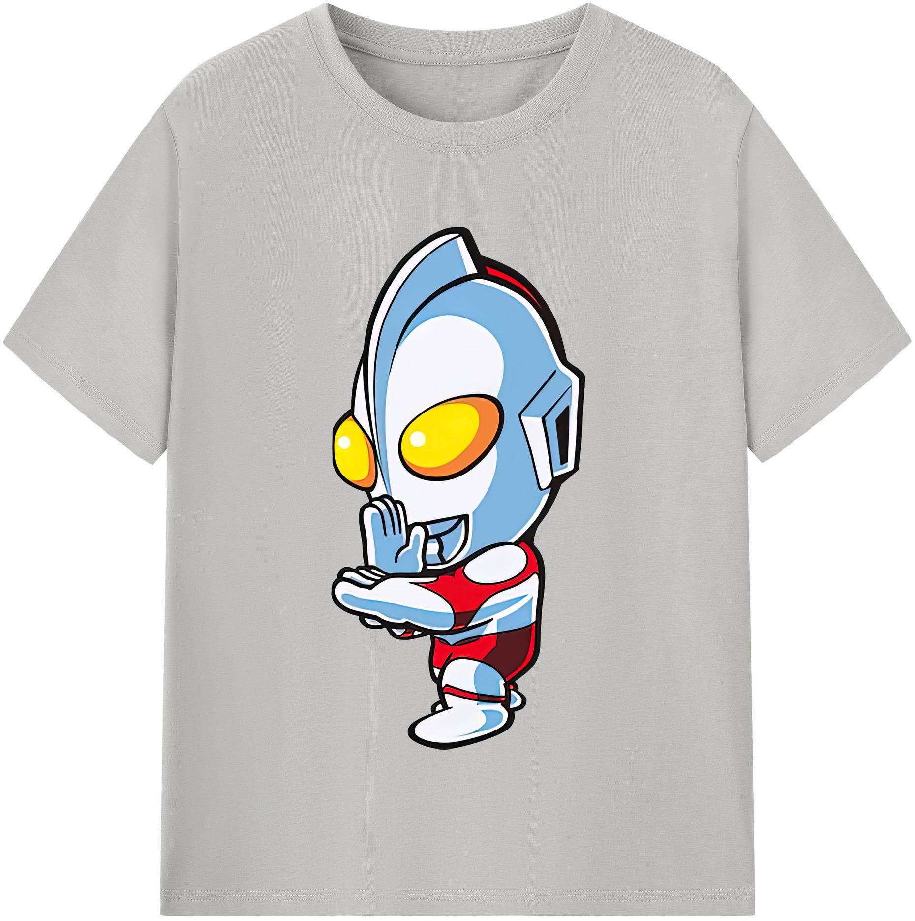 （画像用） ウルトラマン Ultraman レディースカジュアルプリントTシャツ（綿100％）