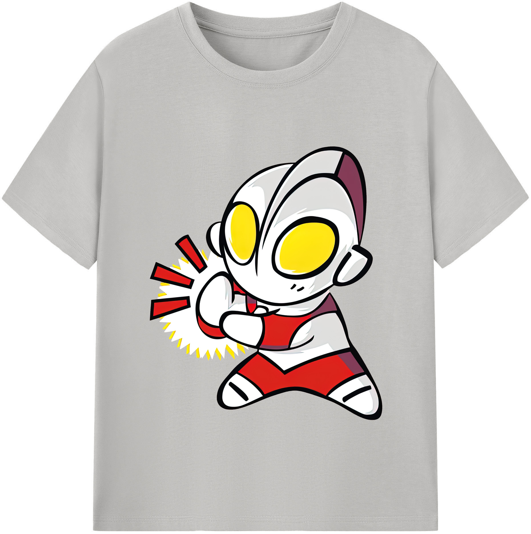 （画像用） ウルトラマン Ultraman レディースカジュアルプリントTシャツ（綿100％）