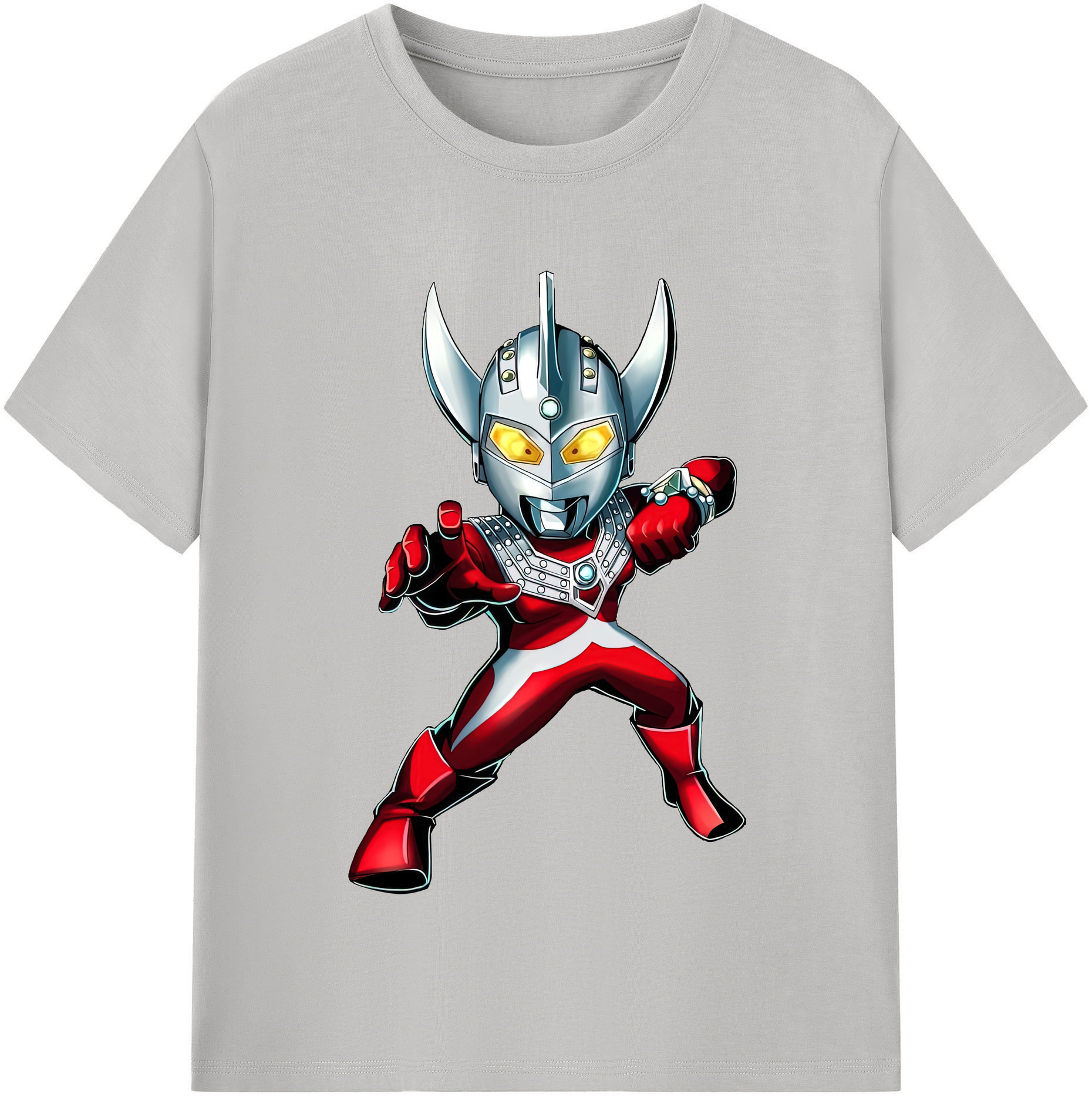 （画像用） ウルトラマン Ultraman レディースカジュアルプリントTシャツ（綿100％）