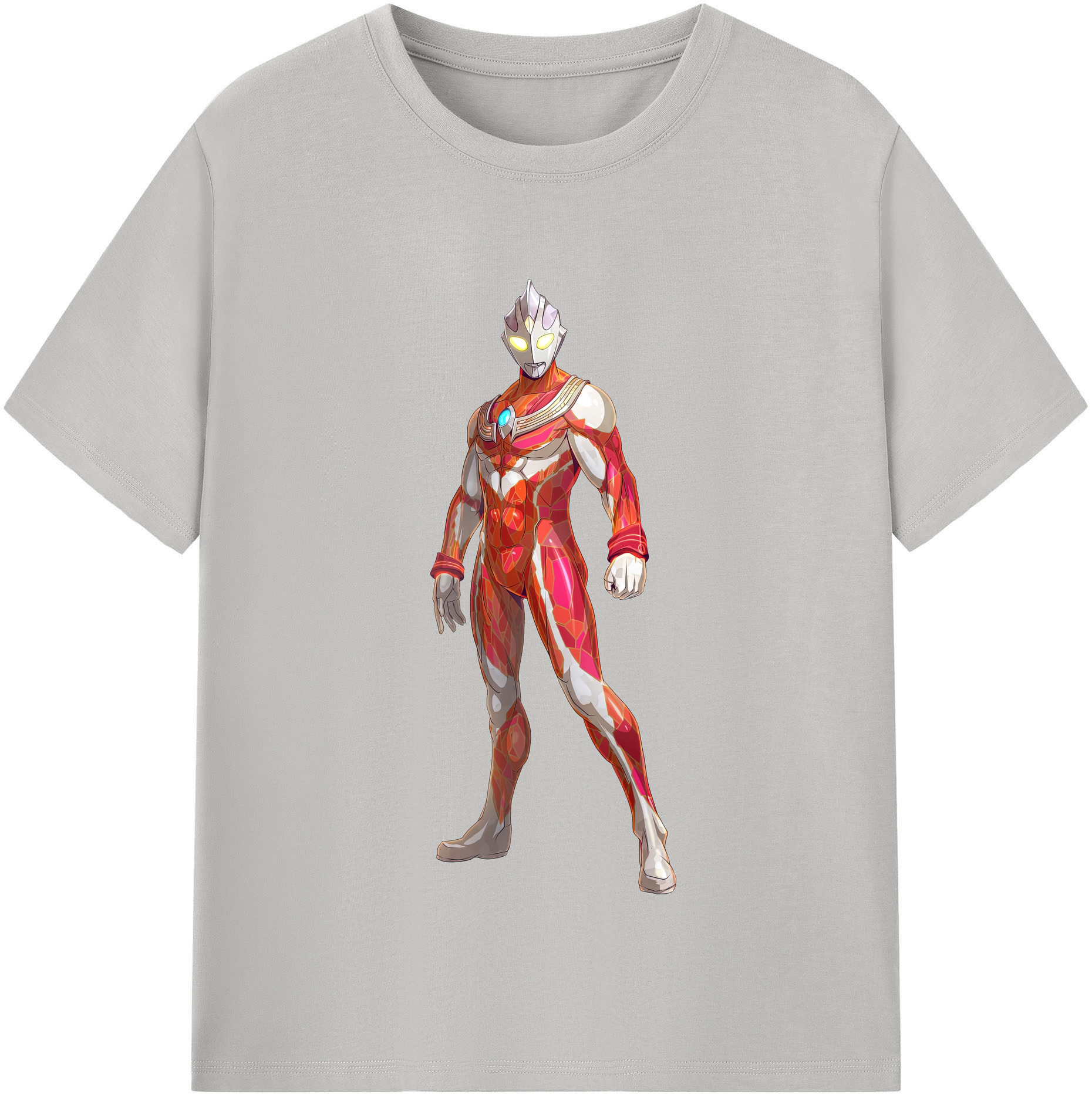 （画像用） ウルトラマン Ultraman レディースカジュアルプリントTシャツ（綿100％）