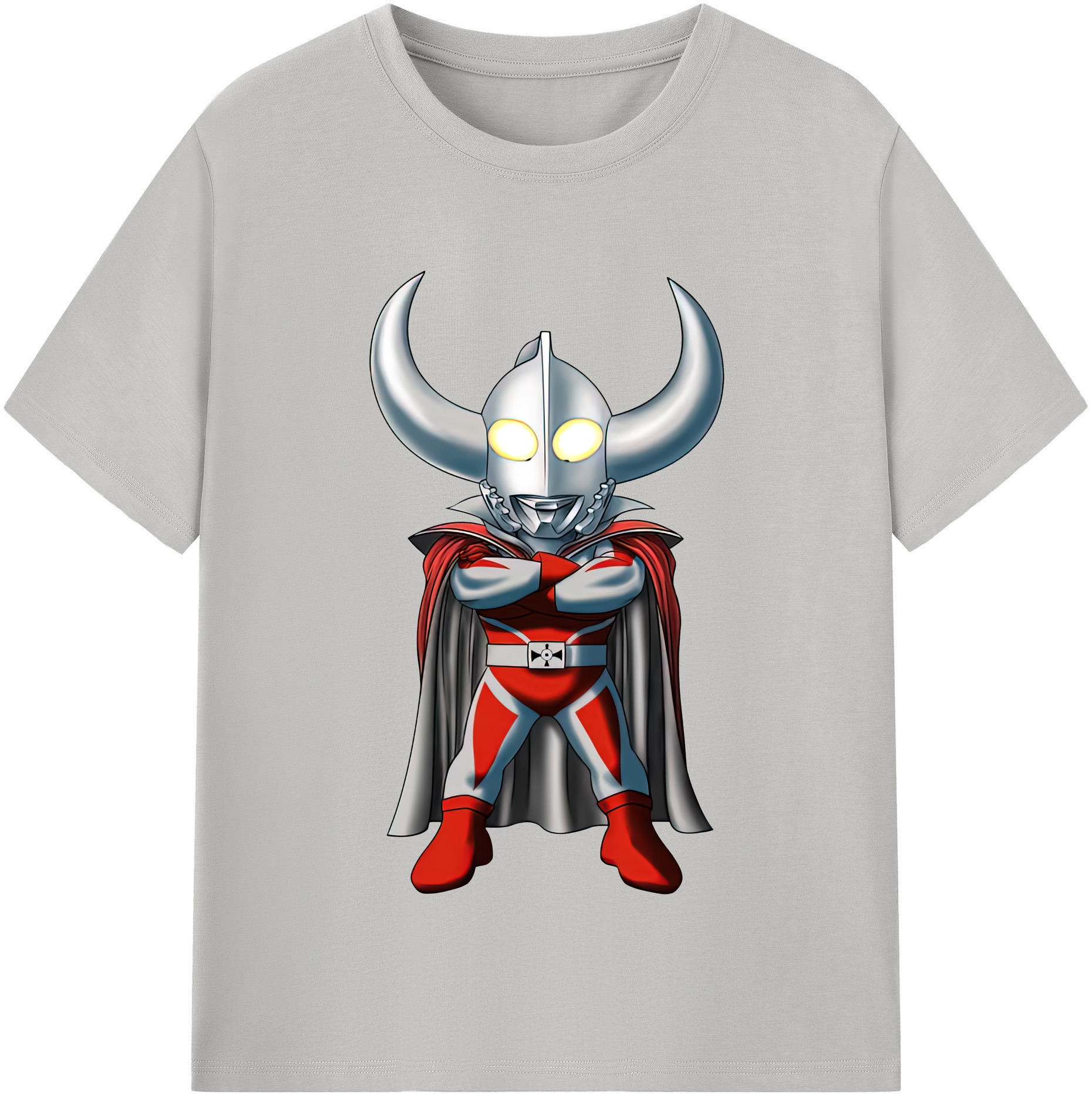 （画像用） ウルトラマン Ultraman レディースカジュアルプリントTシャツ（綿100％）