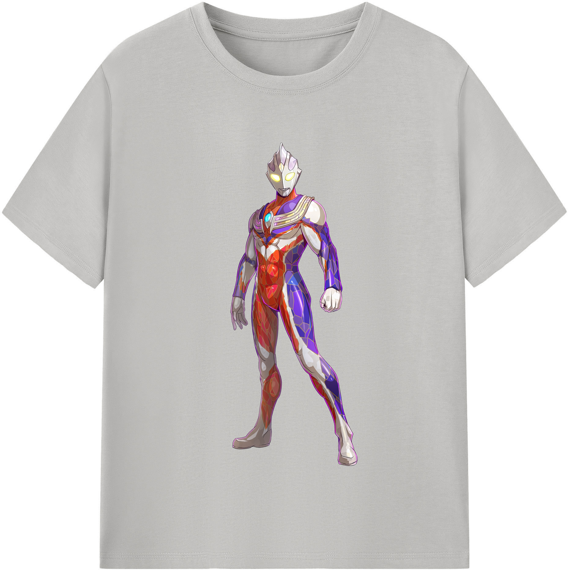 （画像用） ウルトラマン Ultraman レディースカジュアルプリントTシャツ（綿100％）