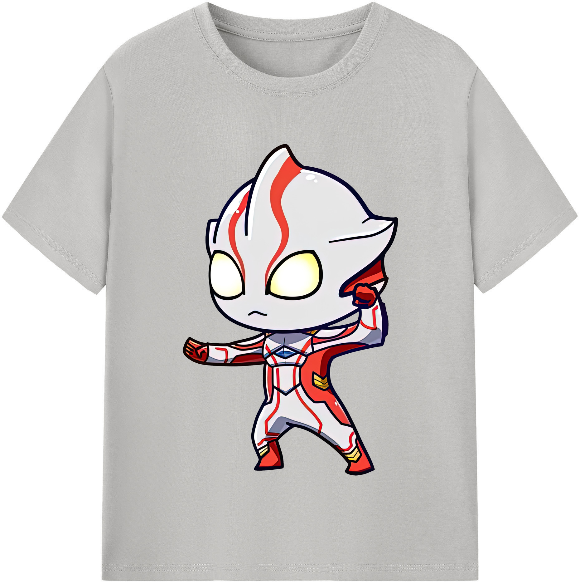 （画像用） ウルトラマン Ultraman レディースカジュアルプリントTシャツ（綿100％）