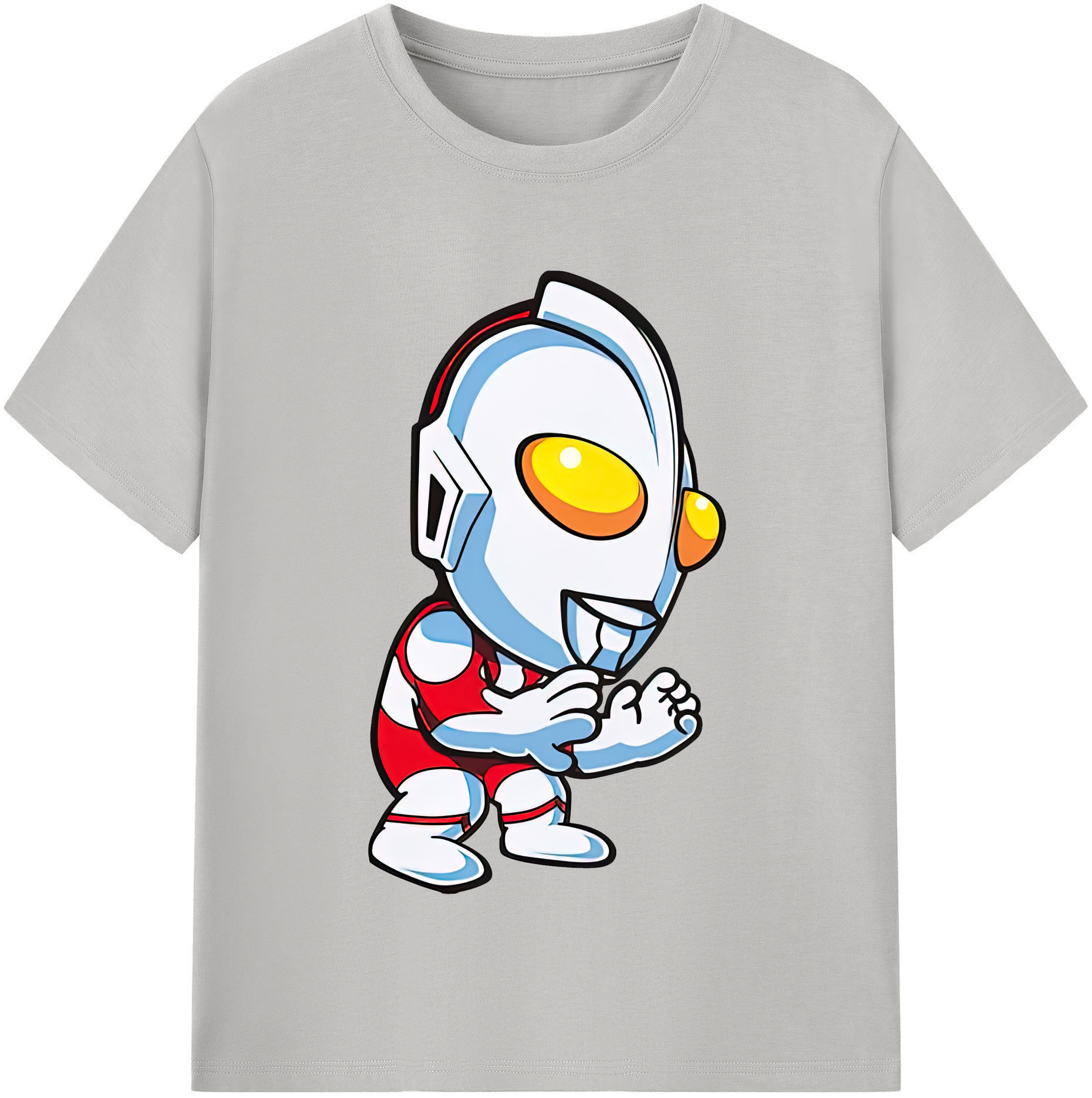 （画像用） ウルトラマン Ultraman レディースカジュアルプリントTシャツ（綿100％）